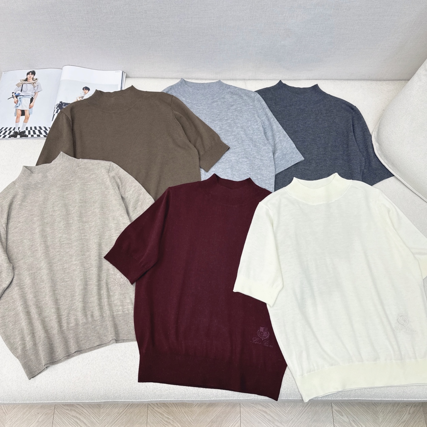 人手必备 lp🆕 25Ss————秋冬最新款极简风半袖打底衫 🖤日常必备款 各种好穿好搭配 采用羊毛针织