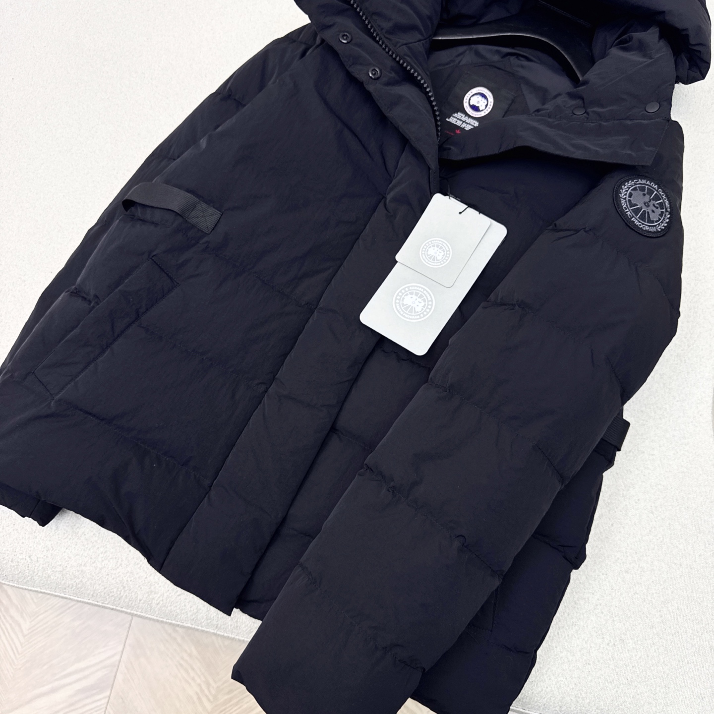 高端原单品质 Canad* Goos*25ss————秋冬新品连帽短款面包羽绒服外套🤍 定制五金配件所有