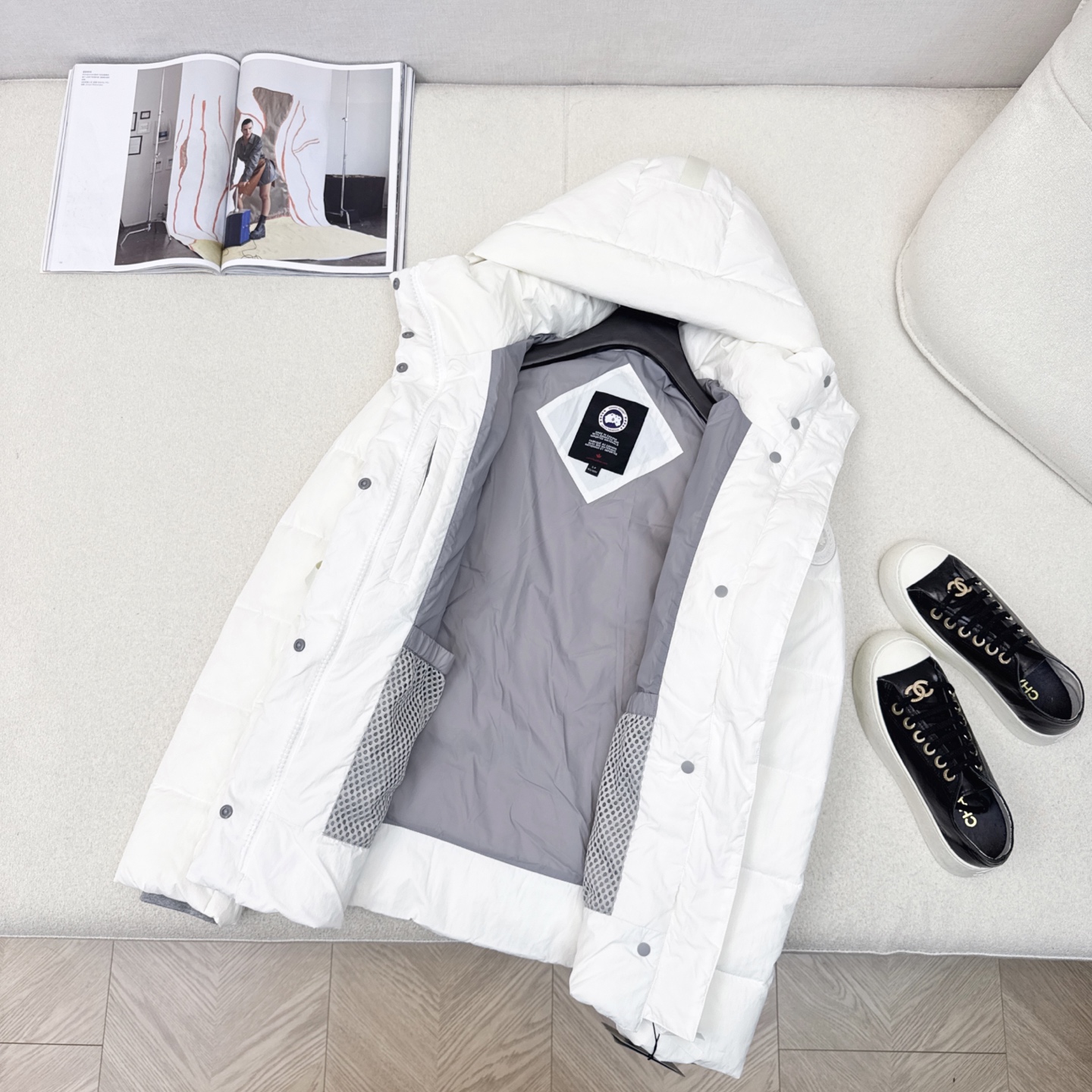高端原单品质 Canad* Goos*25ss————秋冬新品连帽短款面包羽绒服外套🤍 定制五金配件所有
