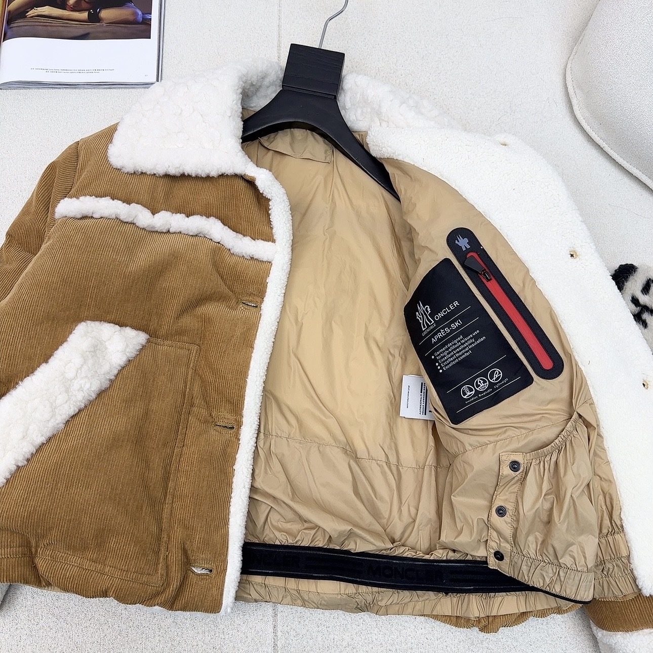 原单品质 Mc 25Ss————秋冬最新款拼接环保羊羔毛羽绒服外套 🤍定制环保羊羔毛面料软糯细腻 减龄少