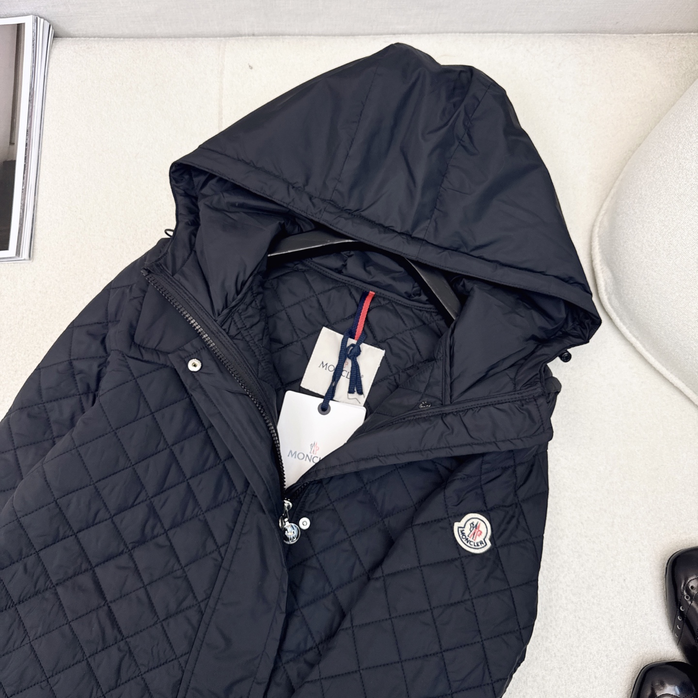 原单品质 MC 25ss———秋冬新品绗缝菱格中长款连帽棉服外套🖤 独家高版出品 棉服的天花板 经典绗缝