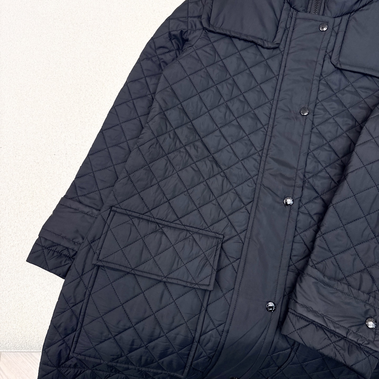 原单品质 MC 25ss———秋冬新品绗缝菱格中长款连帽棉服外套🖤 独家高版出品 棉服的天花板 经典绗缝