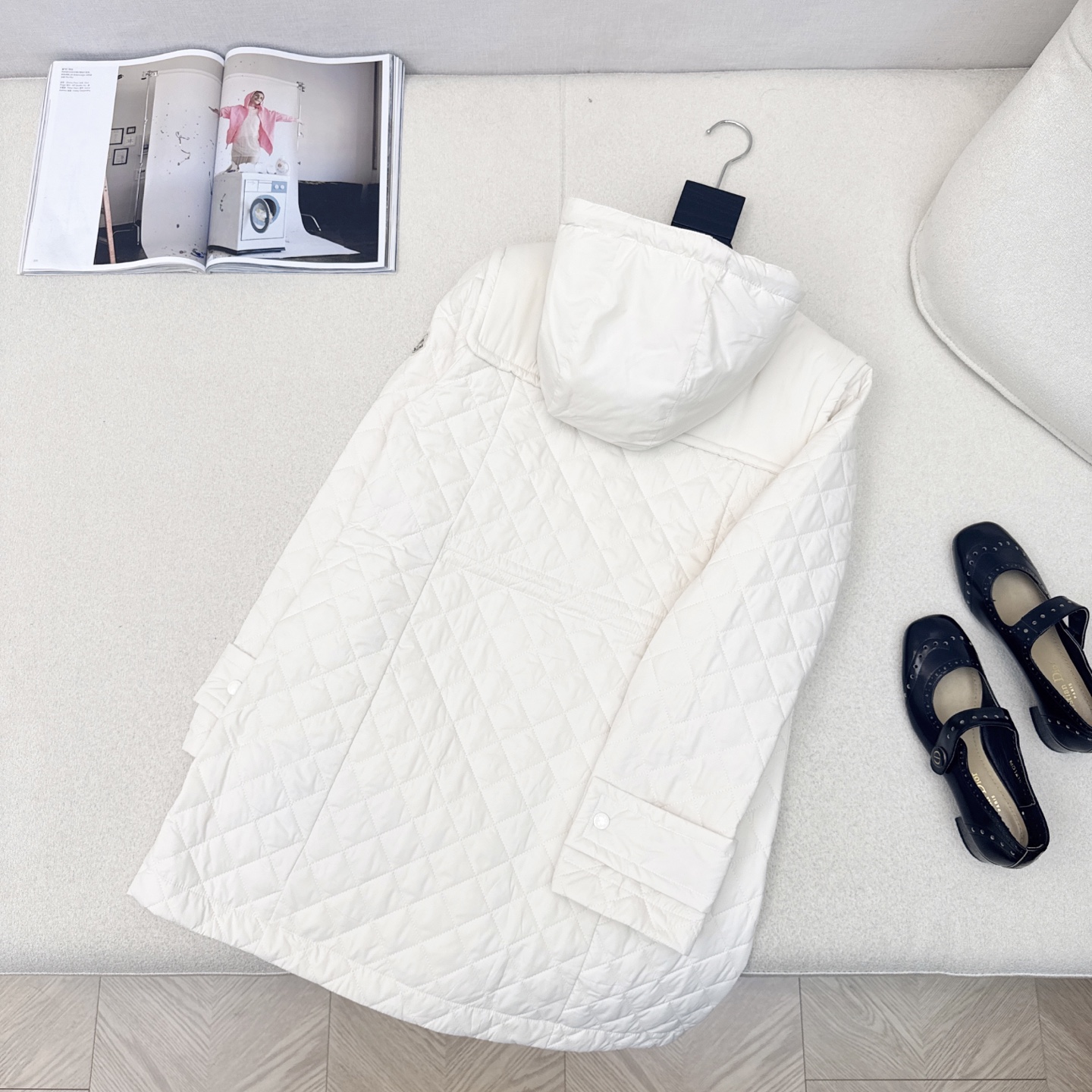 原单品质 MC 25ss———秋冬新品绗缝菱格中长款连帽棉服外套🖤 独家高版出品 棉服的天花板 经典绗缝