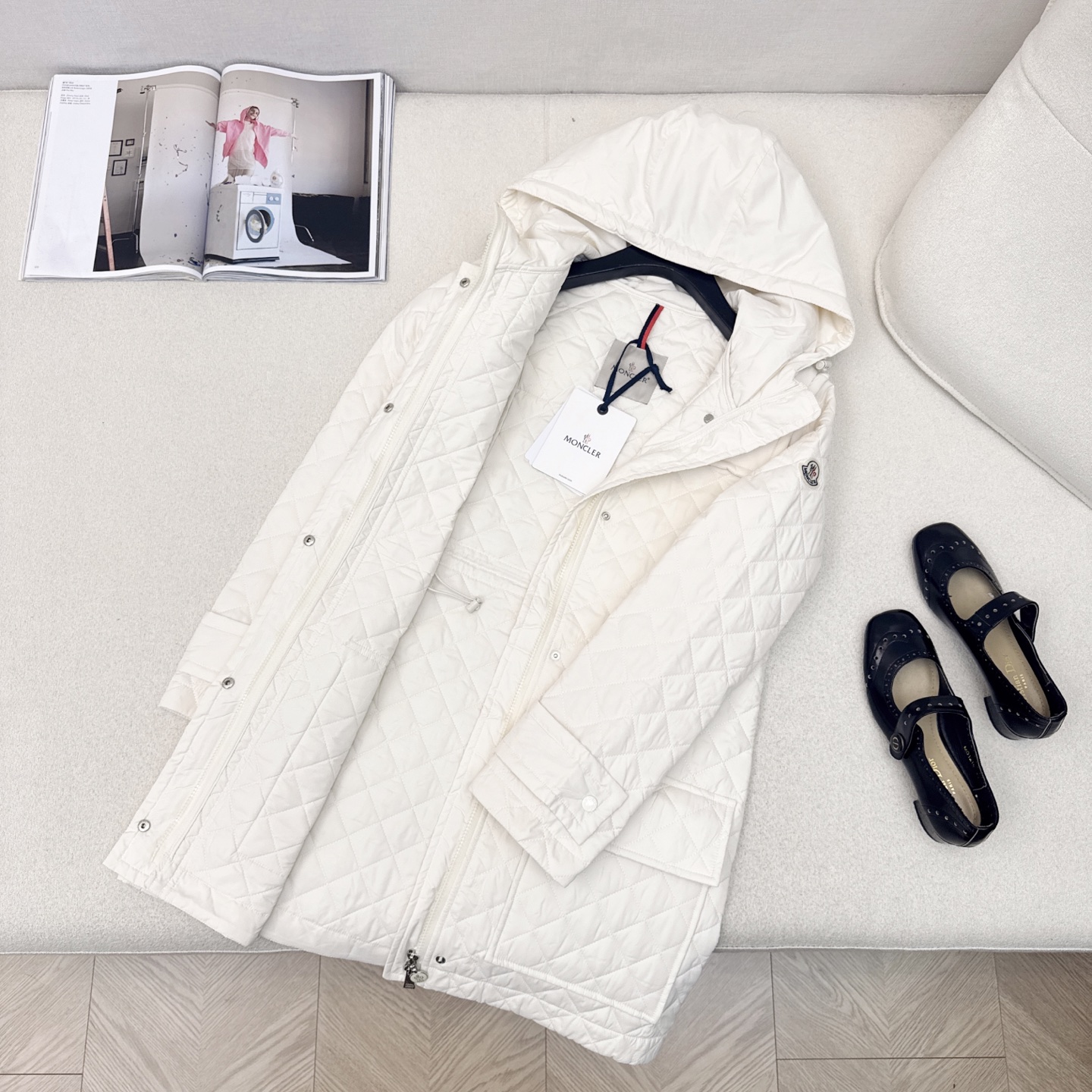 原单品质 MC 25ss———秋冬新品绗缝菱格中长款连帽棉服外套🖤 独家高版出品 棉服的天花板 经典绗缝