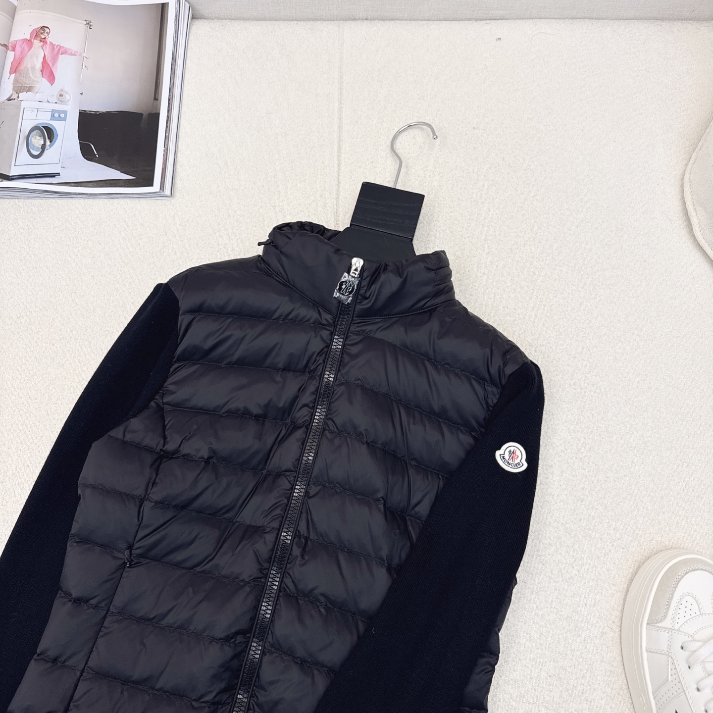 原单品质 MC 25Ss———秋冬最新款拼接针织羽绒服外套🤍小立领立体剪裁版型设计 时髦又帅气 国标90