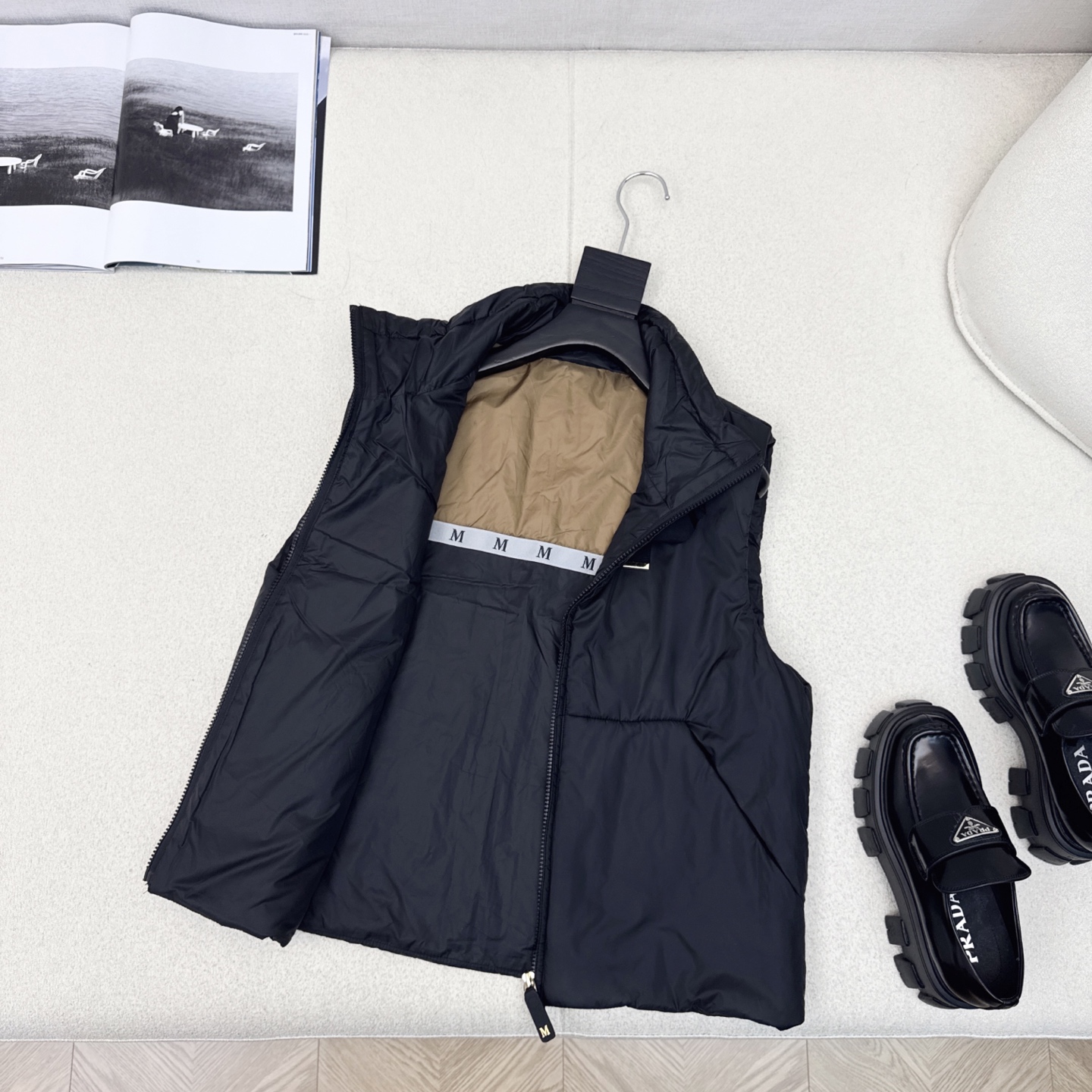 原单品质 Max 25Ss———秋冬最新款简约立领棉服马甲🖤 经典H版型剪裁 经典时髦又帅气 里衬原版字