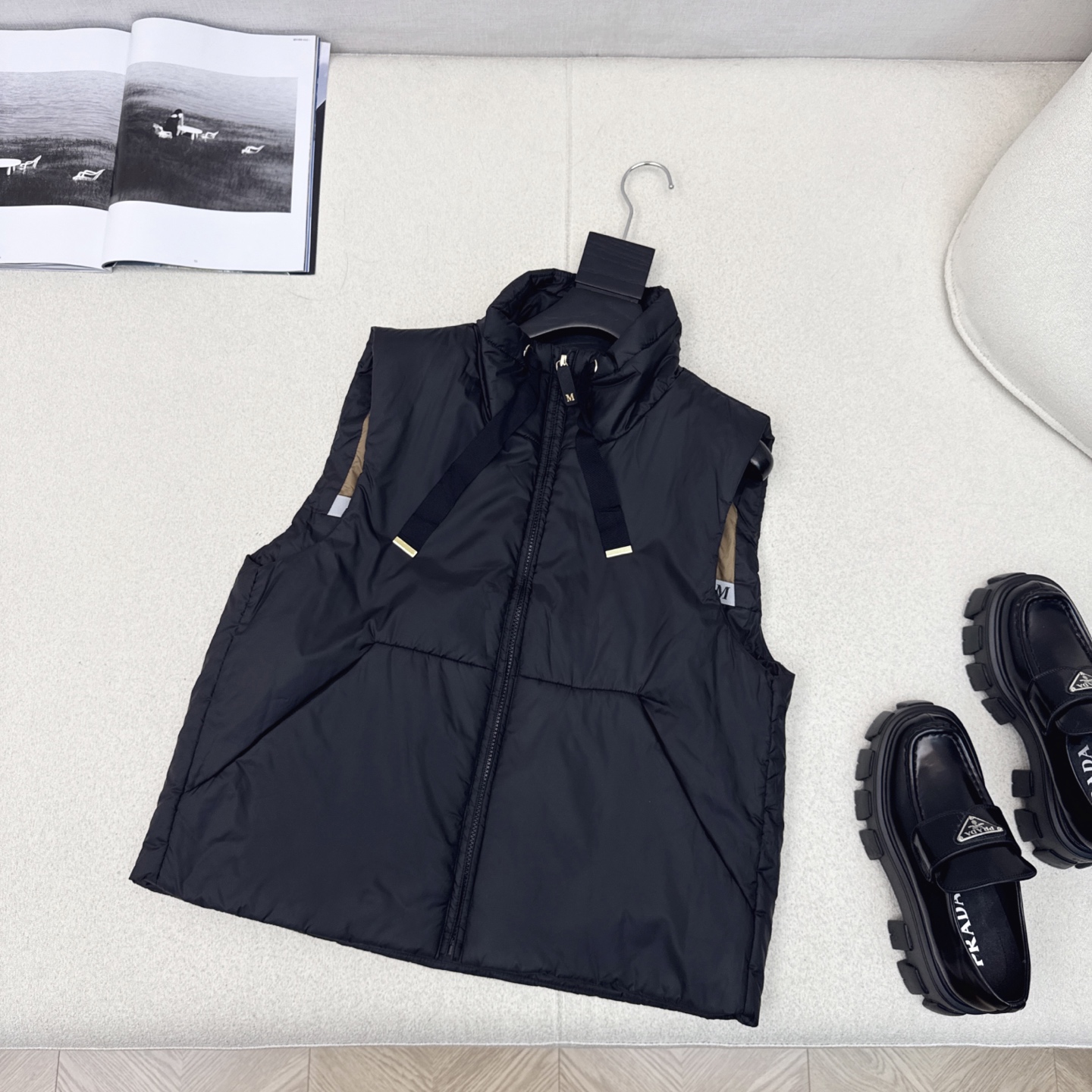 原单品质 Max 25Ss———秋冬最新款简约立领棉服马甲🖤 经典H版型剪裁 经典时髦又帅气 里衬原版字