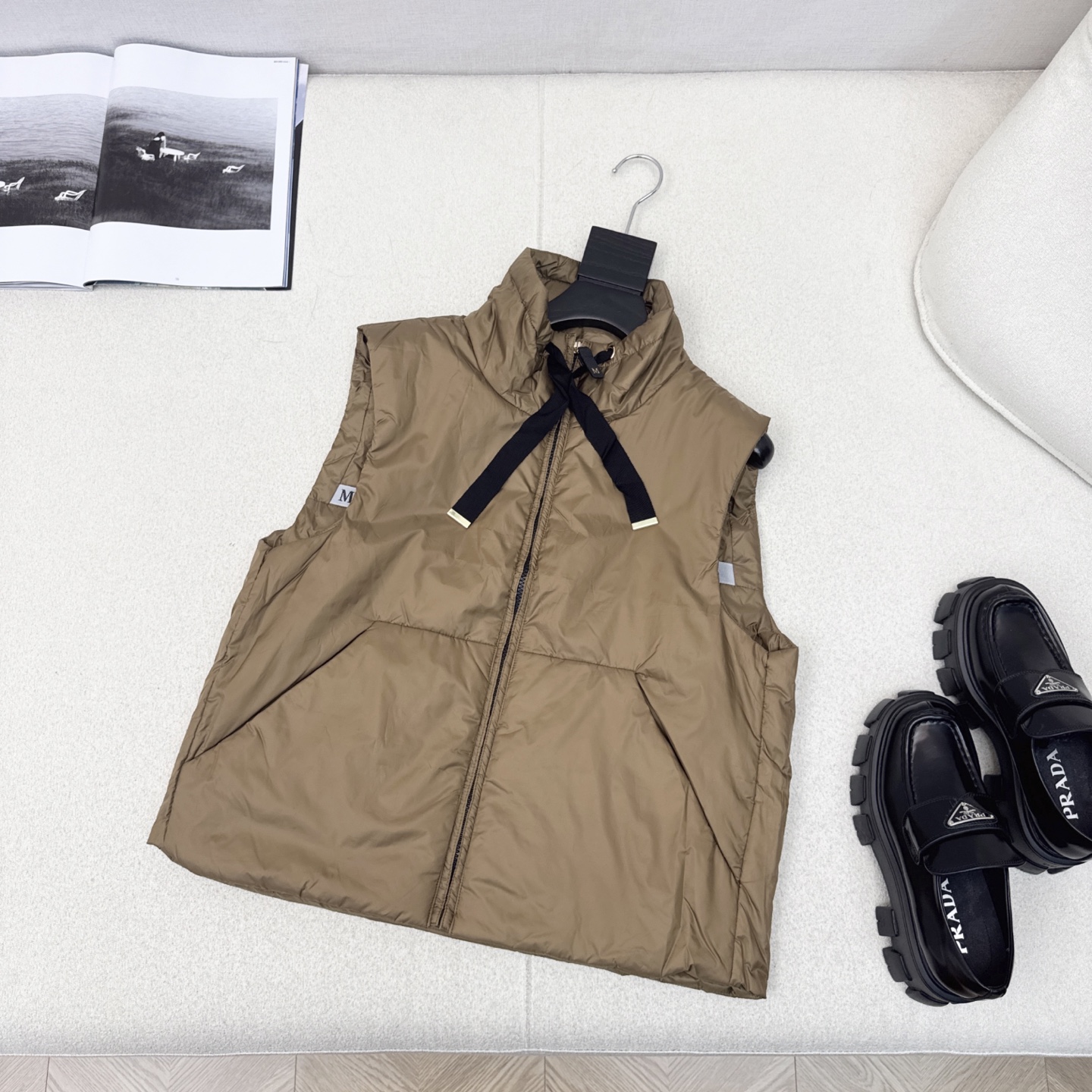 原单品质 Max 25Ss———秋冬最新款简约立领棉服马甲🖤 经典H版型剪裁 经典时髦又帅气 里衬原版字