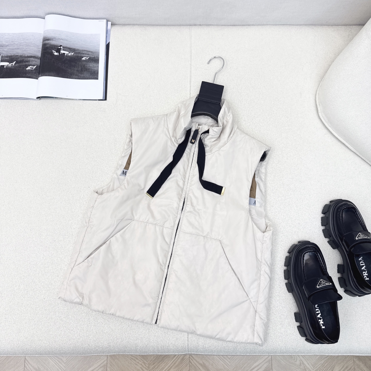 原单品质 Max 25Ss———秋冬最新款简约立领棉服马甲🖤 经典H版型剪裁 经典时髦又帅气 里衬原版字