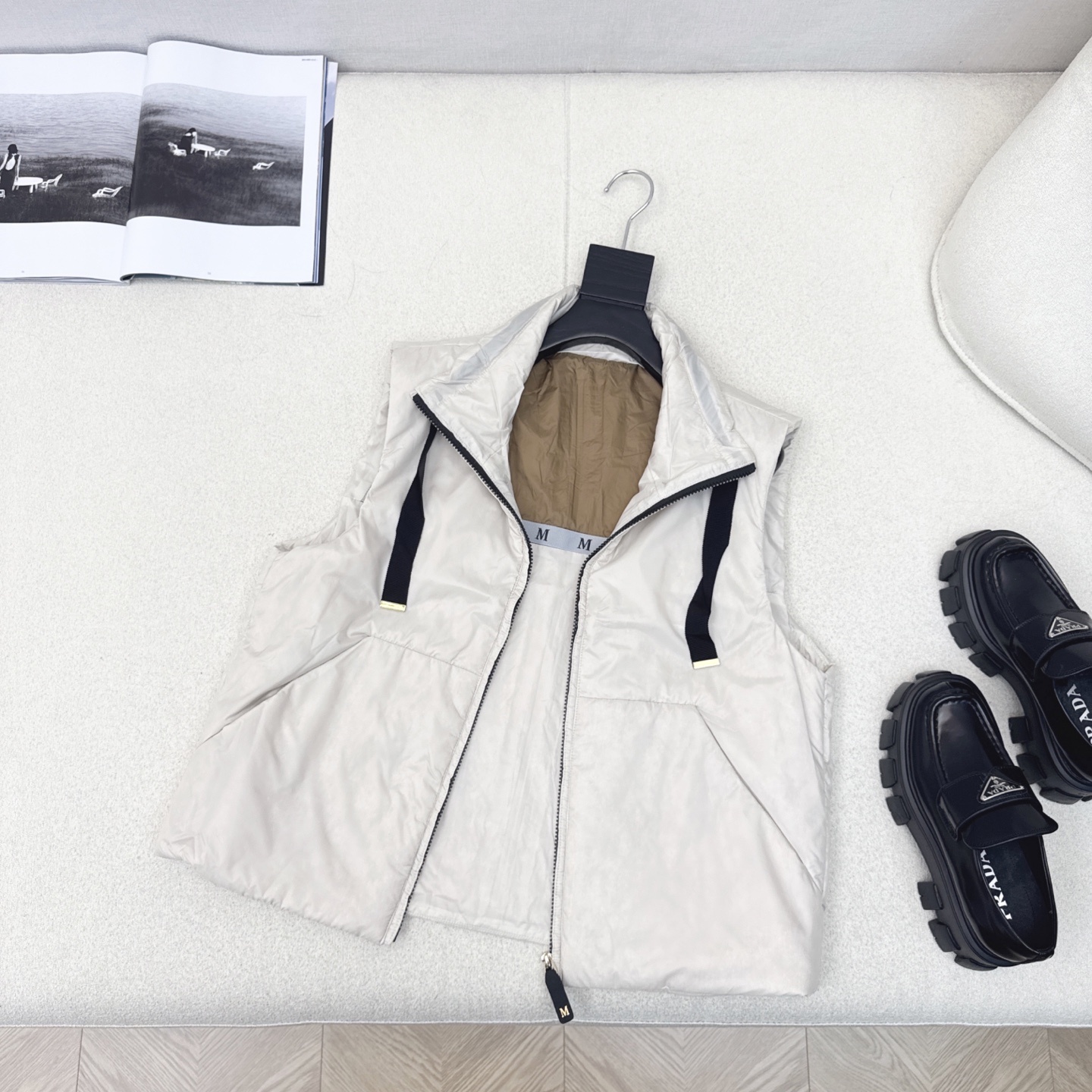 原单品质 Max 25Ss———秋冬最新款简约立领棉服马甲🖤 经典H版型剪裁 经典时髦又帅气 里衬原版字