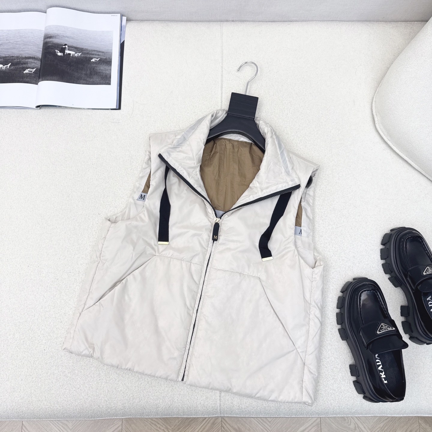 原单品质 Max 25Ss———秋冬最新款简约立领棉服马甲🖤 经典H版型剪裁 经典时髦又帅气 里衬原版字