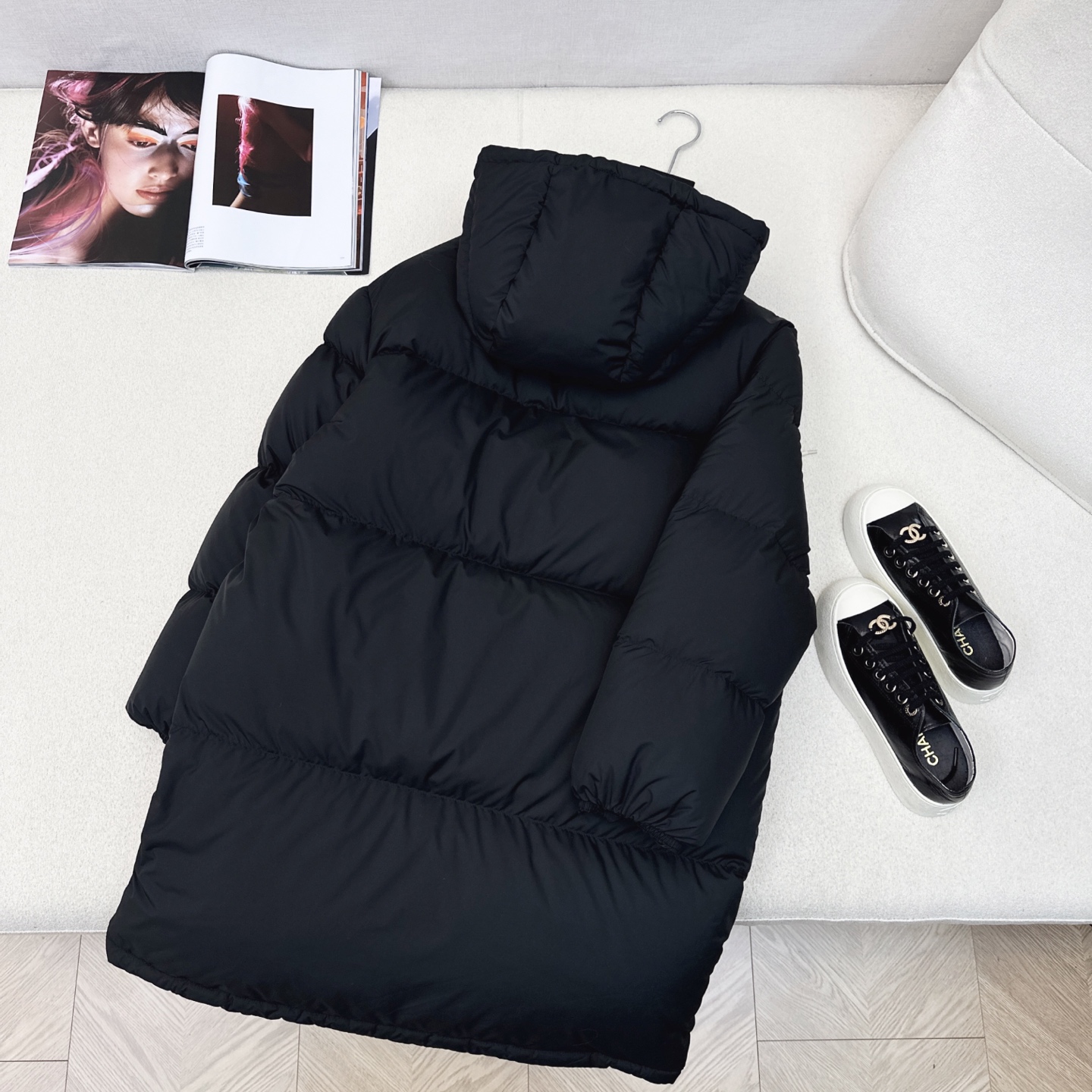Prada Women's Hooded Long Puffer Coat Winter Warm Duck Down Jacket 9 i1756010505316 1067 0 8