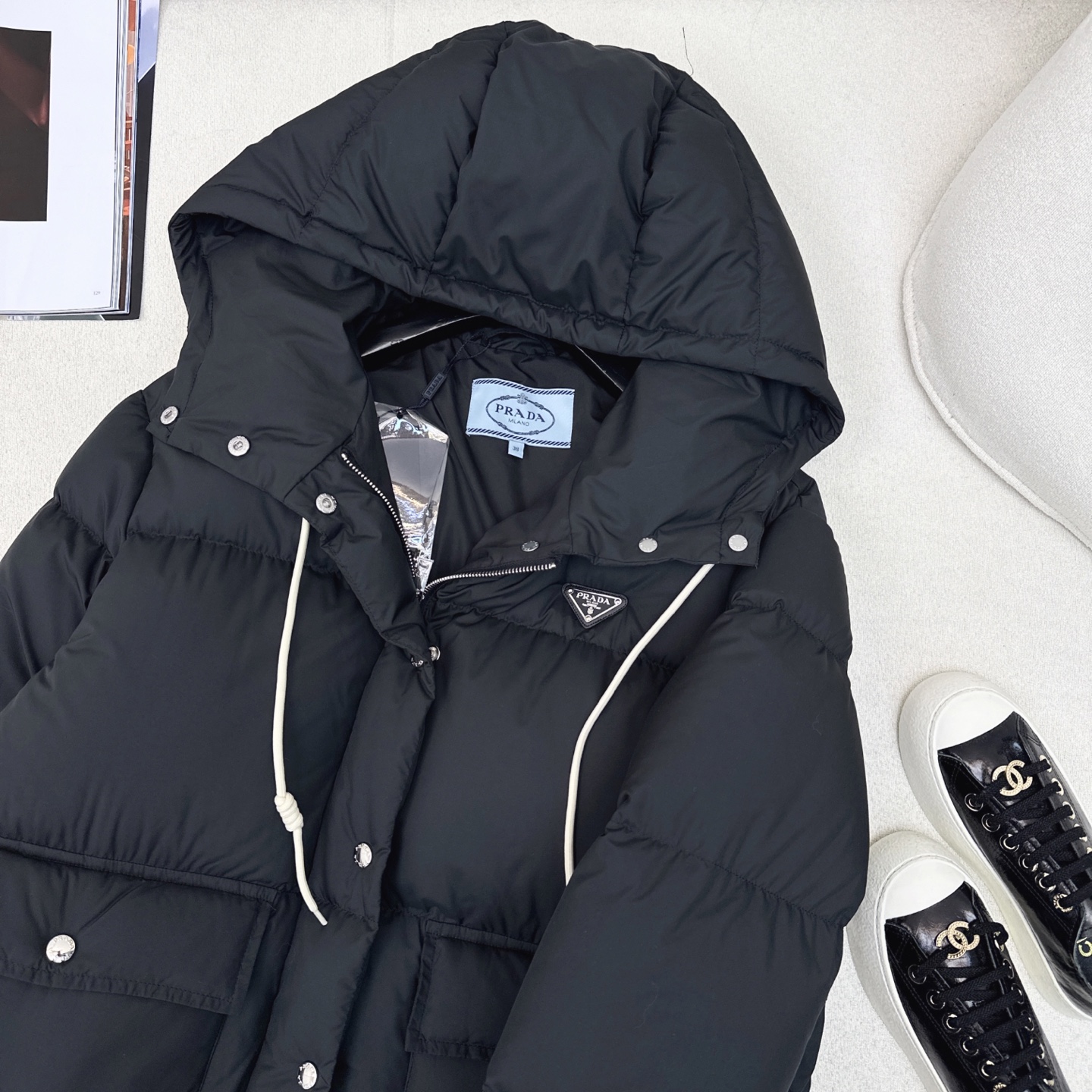 Prada Women's Hooded Long Puffer Coat Winter Warm Duck Down Jacket 4 i1756010505316 735 0 3