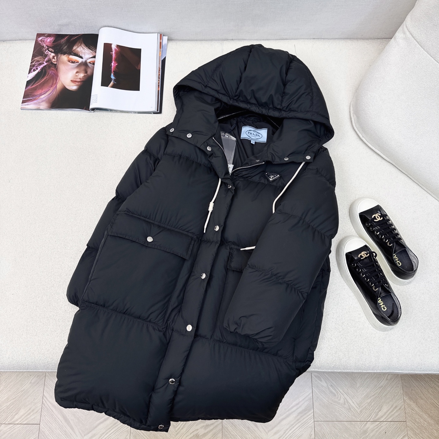 Prada Women's Hooded Long Puffer Coat Winter Warm Duck Down Jacket 2 i1756010507011 2917 0 1