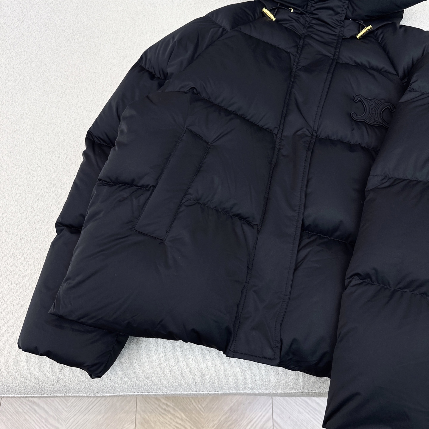 高端原单品质 CE 25Ss———秋冬新款凯旋门徽标logo连帽面包羽绒服 🤎本季最佳版型 经典凯旋门贴