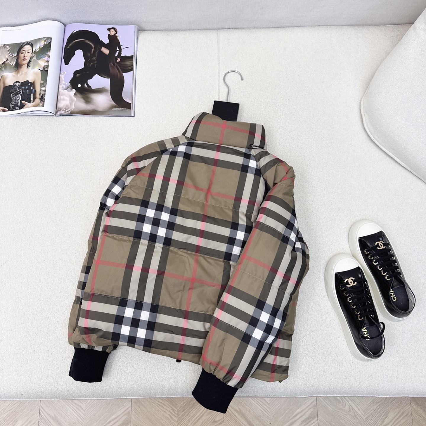 原单品质 Bur 25Ss———秋冬最新款Vintage格纹双面立领短款羽绒服🤎 一衣多穿 格子控必入高