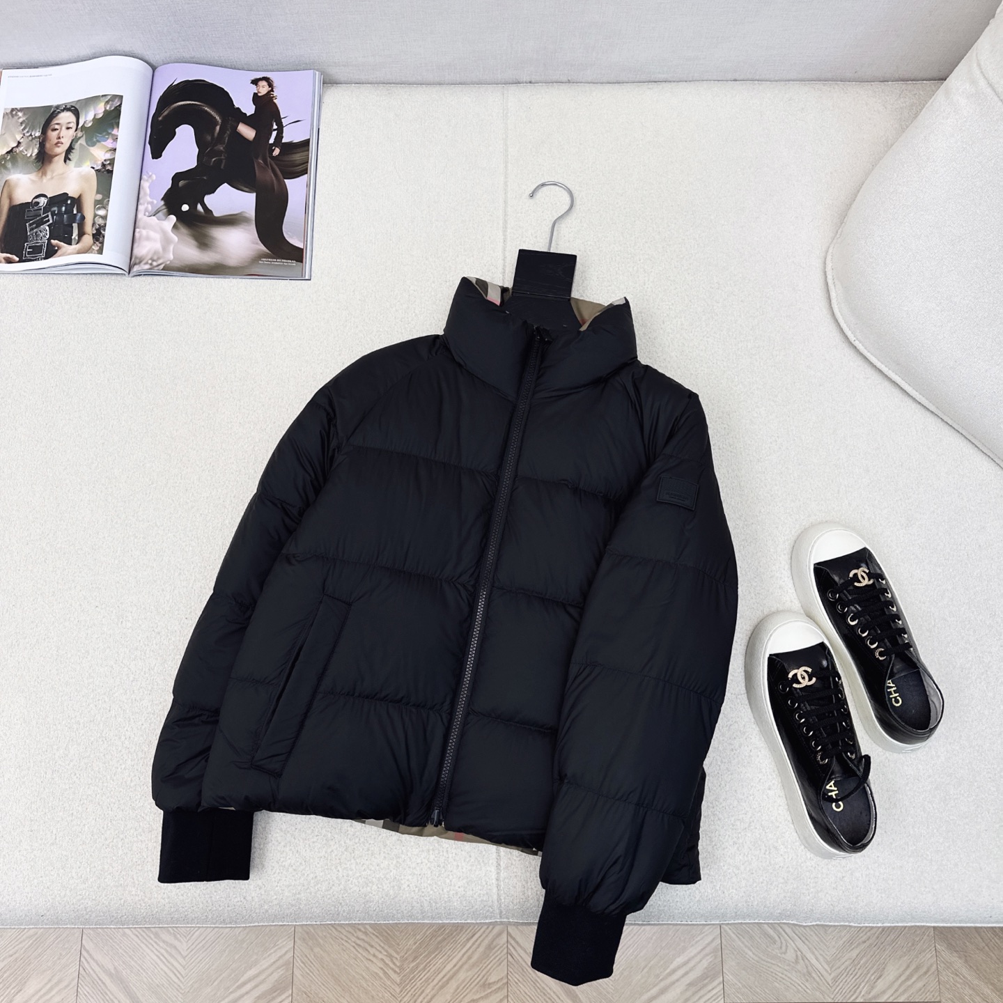 原单品质 Bur 25Ss———秋冬最新款Vintage格纹双面立领短款羽绒服🤎 一衣多穿 格子控必入高