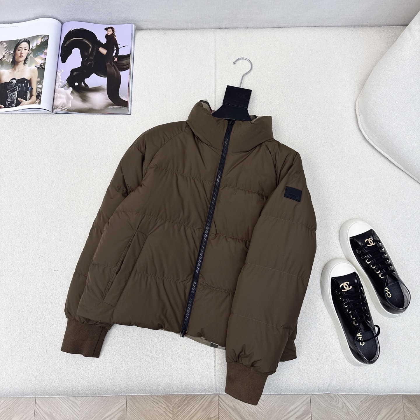 原单品质 Bur 25Ss———秋冬最新款Vintage格纹双面立领短款羽绒服🤎 一衣多穿 格子控必入高