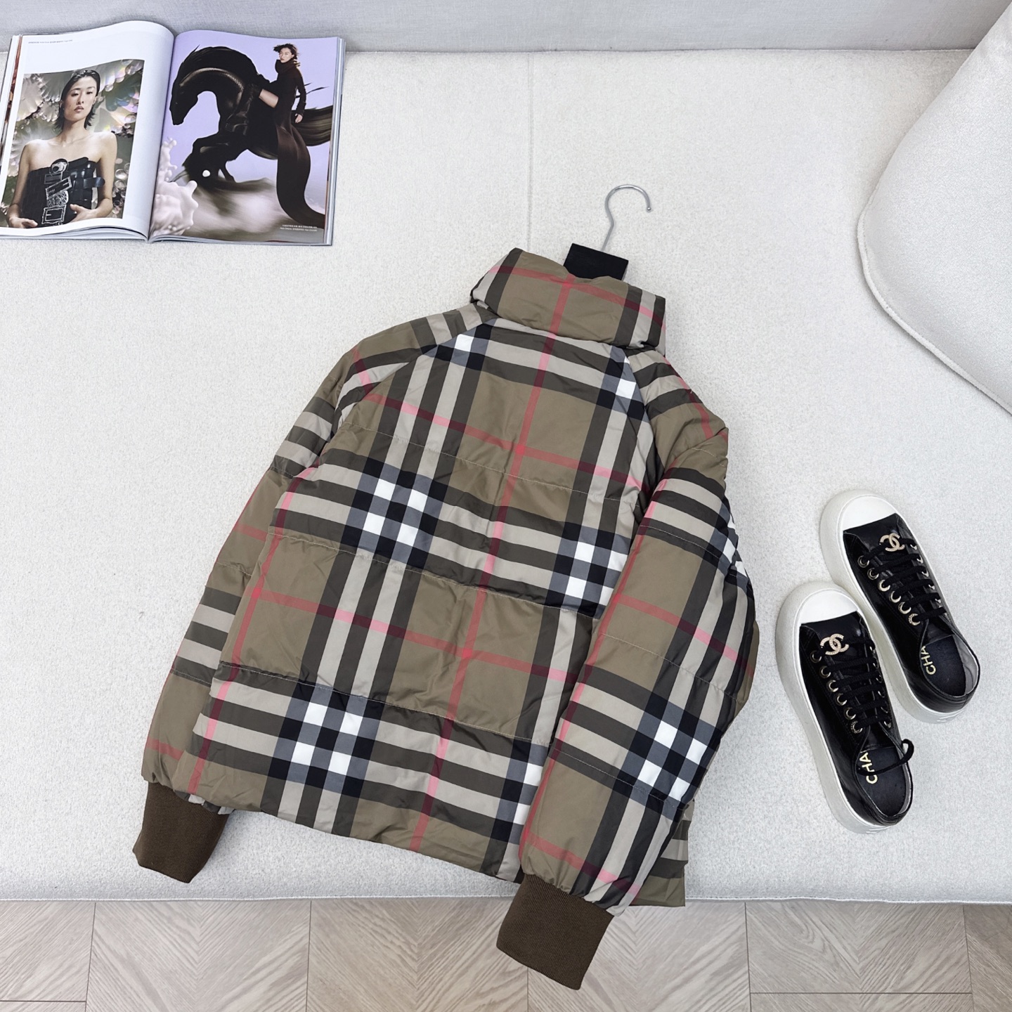 原单品质 Bur 25Ss———秋冬最新款Vintage格纹双面立领短款羽绒服🤎 一衣多穿 格子控必入高