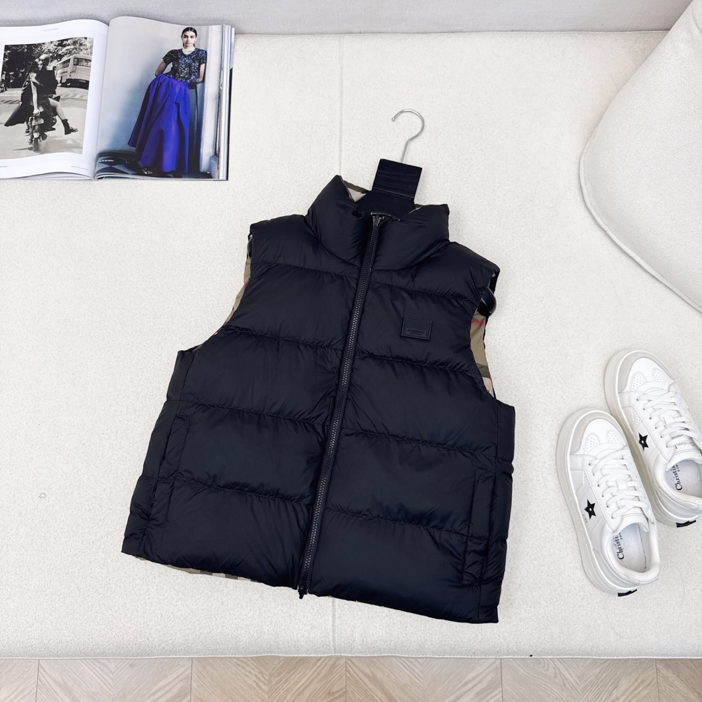 原单品质 Bur 25Ss———秋冬最新款Vintage格纹双面立领羽绒服马甲🤎 一衣多穿 格子控必入高