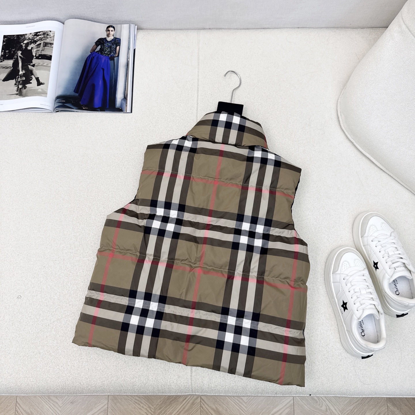 原单品质 Bur 25Ss———秋冬最新款Vintage格纹双面立领羽绒服马甲🤎 一衣多穿 格子控必入高