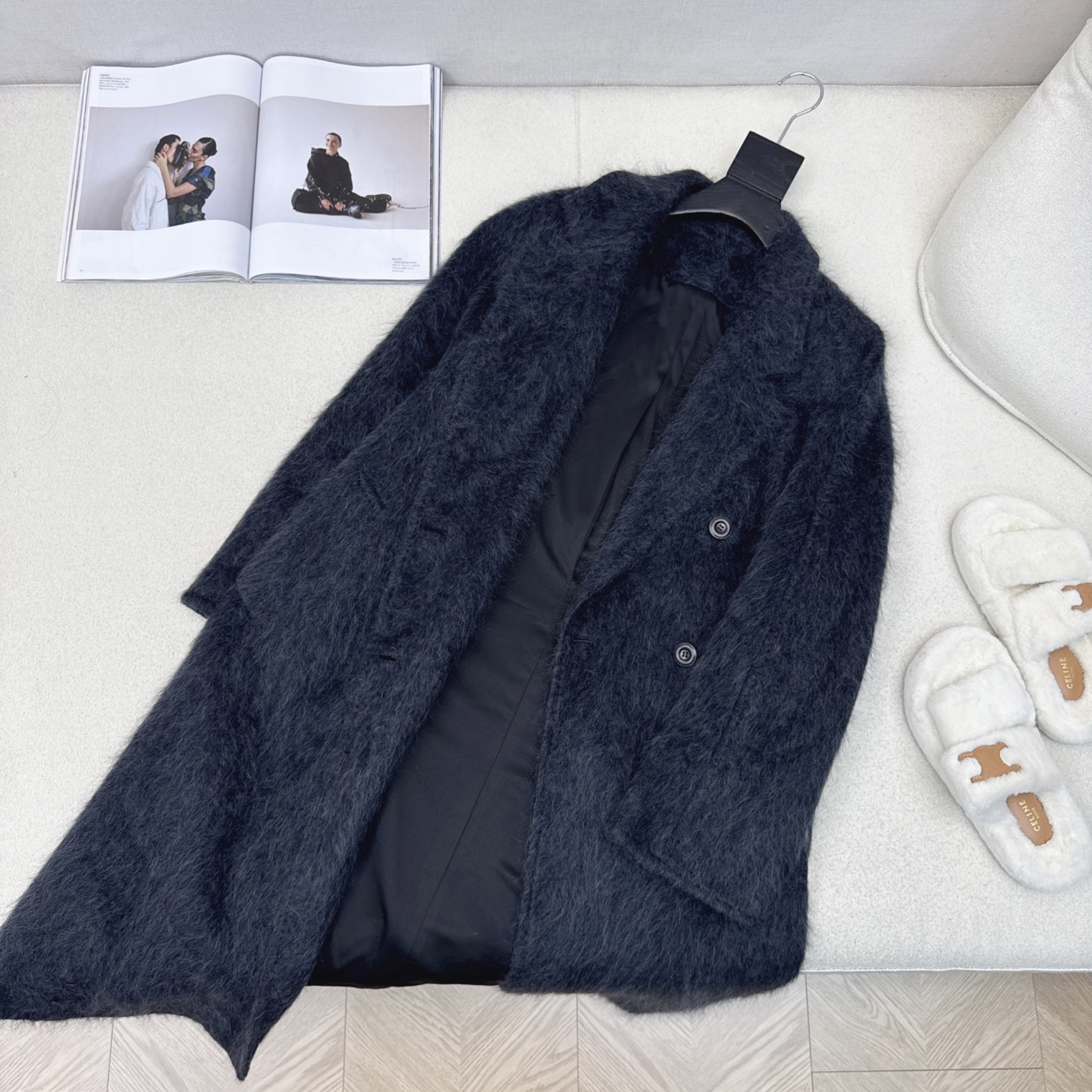 爆单款 Max 25Ss————秋冬最新款极简高级长款大衣 🩶气质感在线 简约时髦不失设计感 西装翻领设