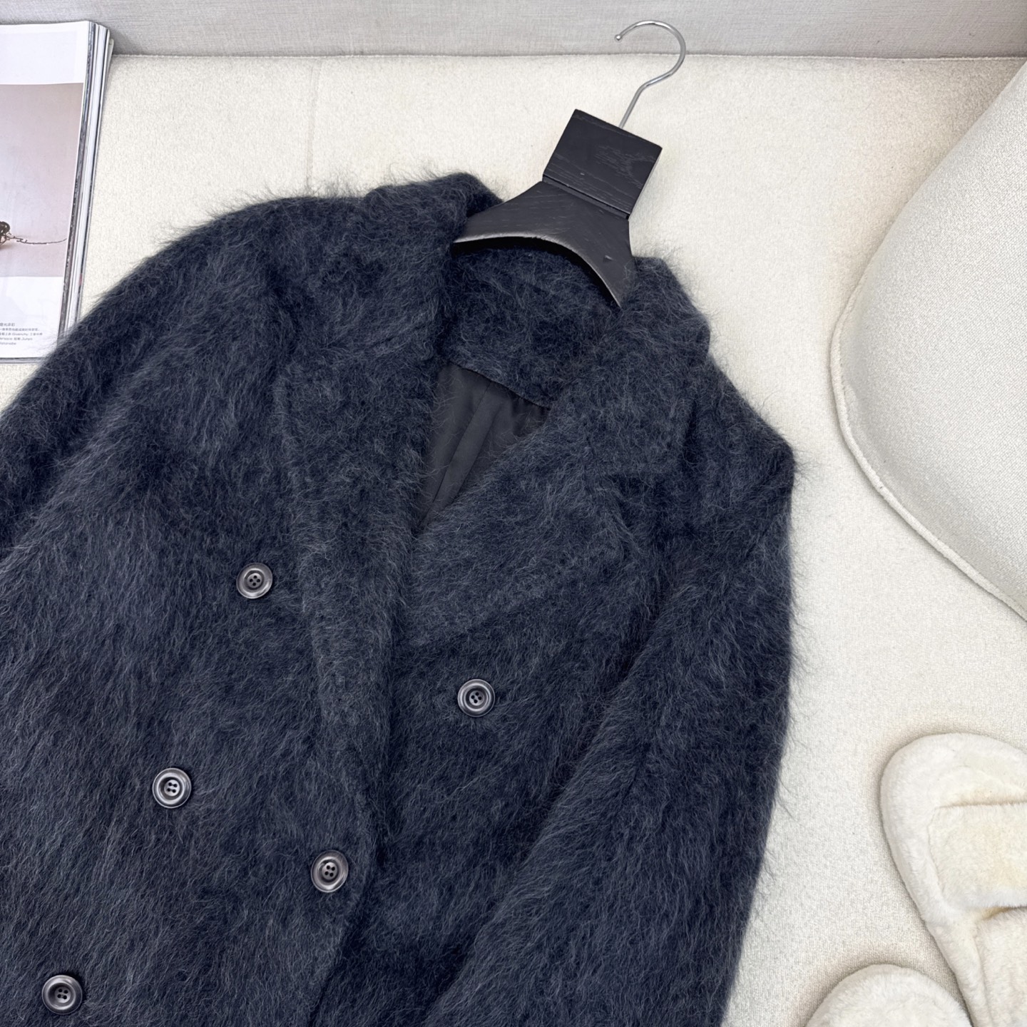 爆单款 Max 25Ss————秋冬最新款极简高级长款大衣 🩶气质感在线 简约时髦不失设计感 西装翻领设