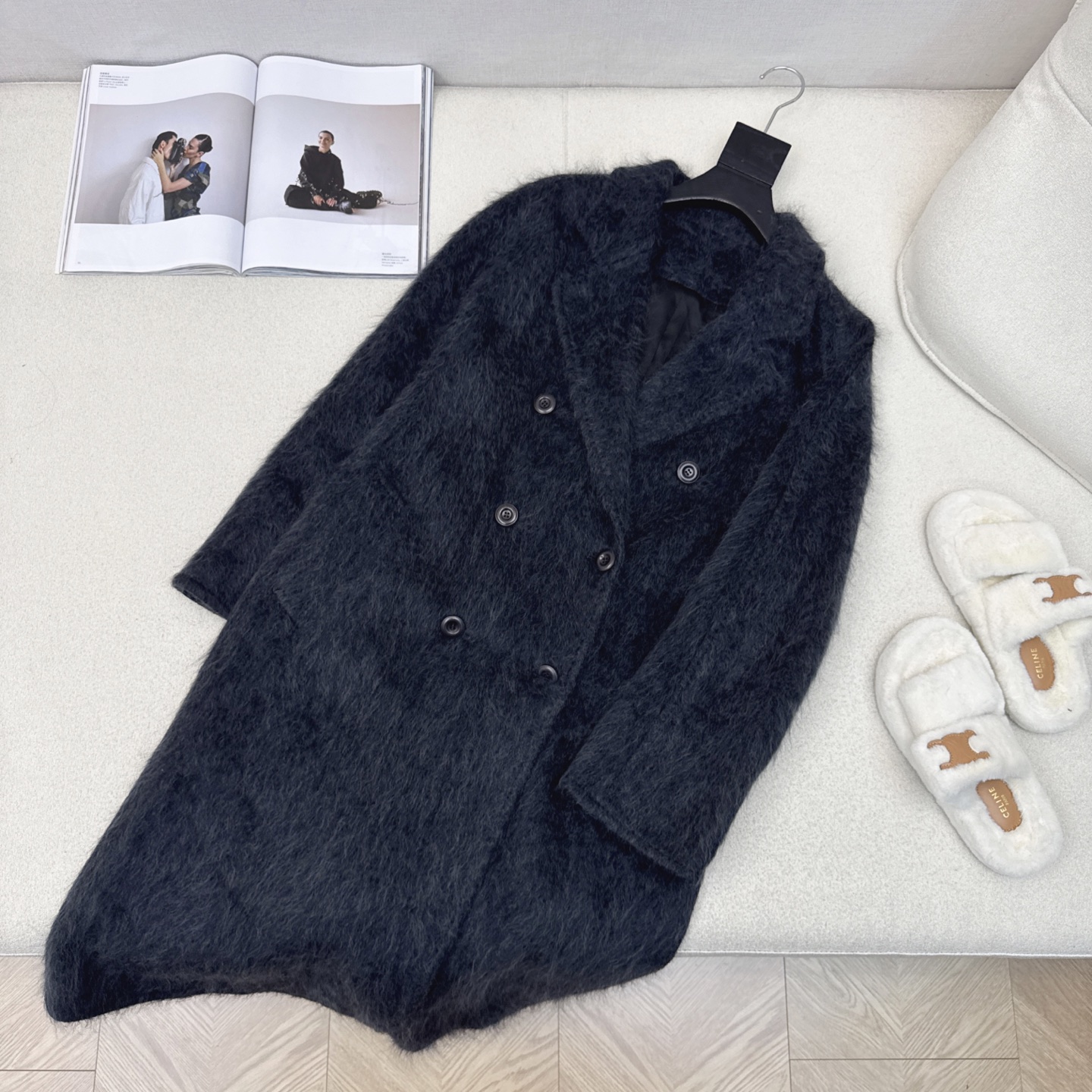 爆单款 Max 25Ss————秋冬最新款极简高级长款大衣 🩶气质感在线 简约时髦不失设计感 西装翻领设