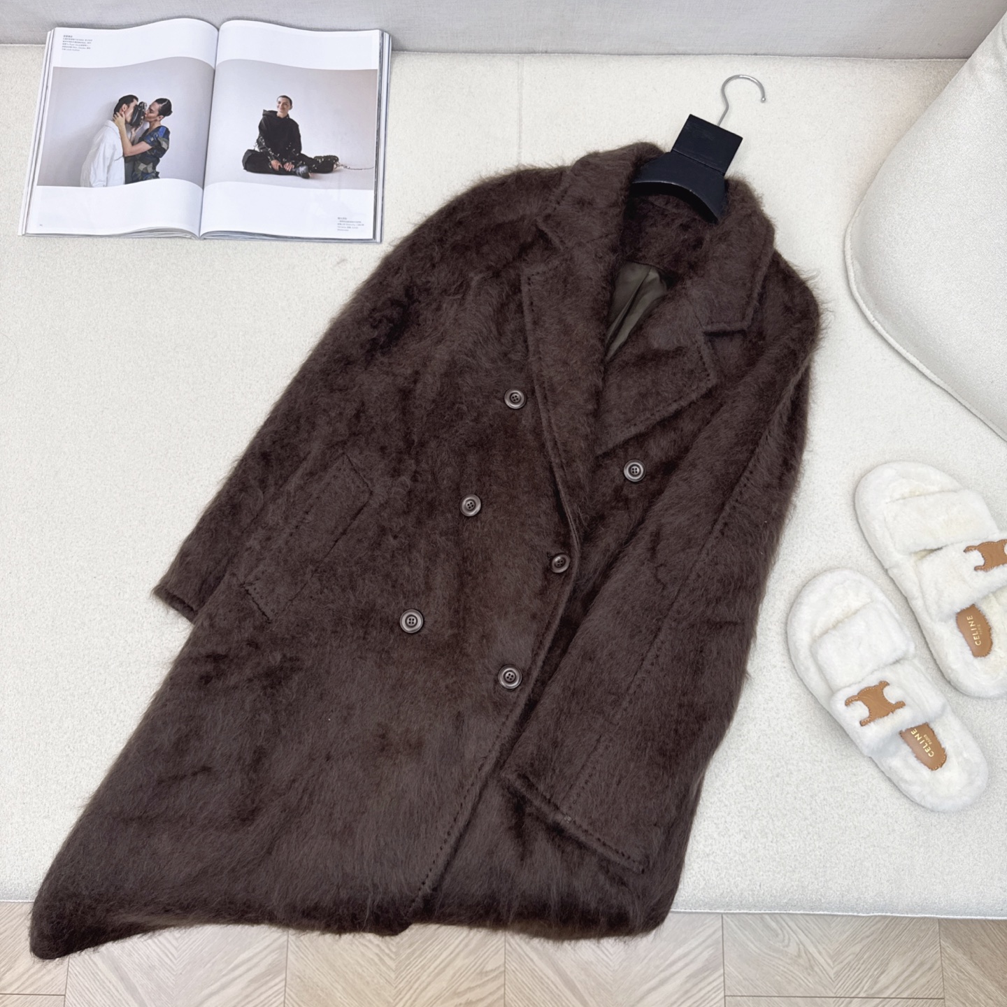 爆单款 Max 25Ss————秋冬最新款极简高级长款大衣 🩶气质感在线 简约时髦不失设计感 西装翻领设