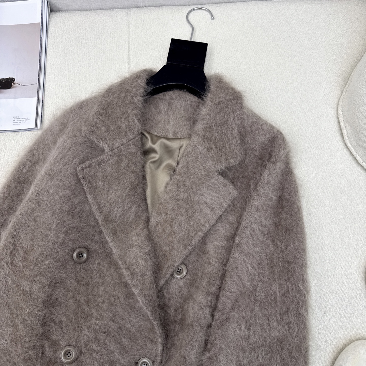 爆单款 Max 25Ss————秋冬最新款极简高级长款大衣 🩶气质感在线 简约时髦不失设计感 西装翻领设