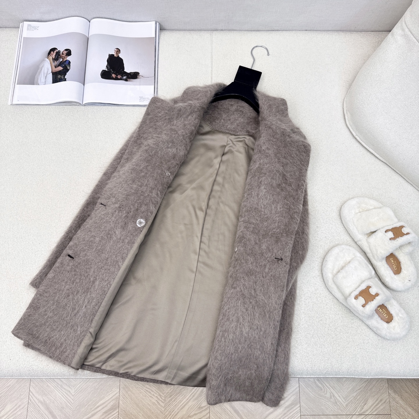 爆单款 Max 25Ss————秋冬最新款极简高级中长款大衣 🩶气质感在线 简约时髦不失设计感 西装翻领