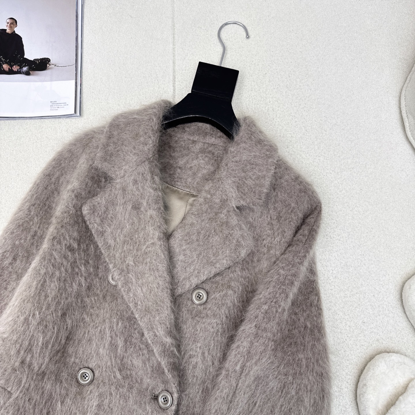 爆单款 Max 25Ss————秋冬最新款极简高级中长款大衣 🩶气质感在线 简约时髦不失设计感 西装翻领