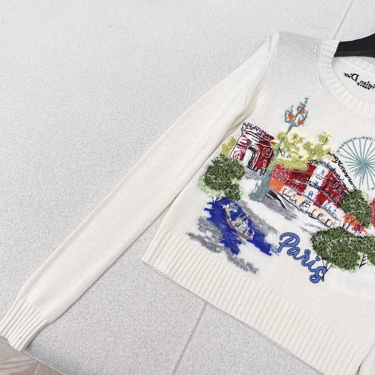 CD 25Ss————秋冬最新款印花图案刺绣羊绒毛衣🤍进口百分百羊绒纱线质量超赞 瑞士机满幅重工多色定位