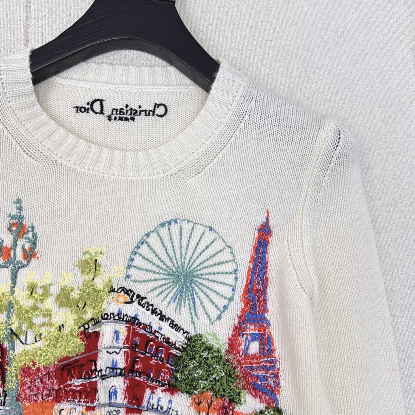 CD 25Ss————秋冬最新款印花图案刺绣羊绒毛衣🤍进口百分百羊绒纱线质量超赞 瑞士机满幅重工多色定位