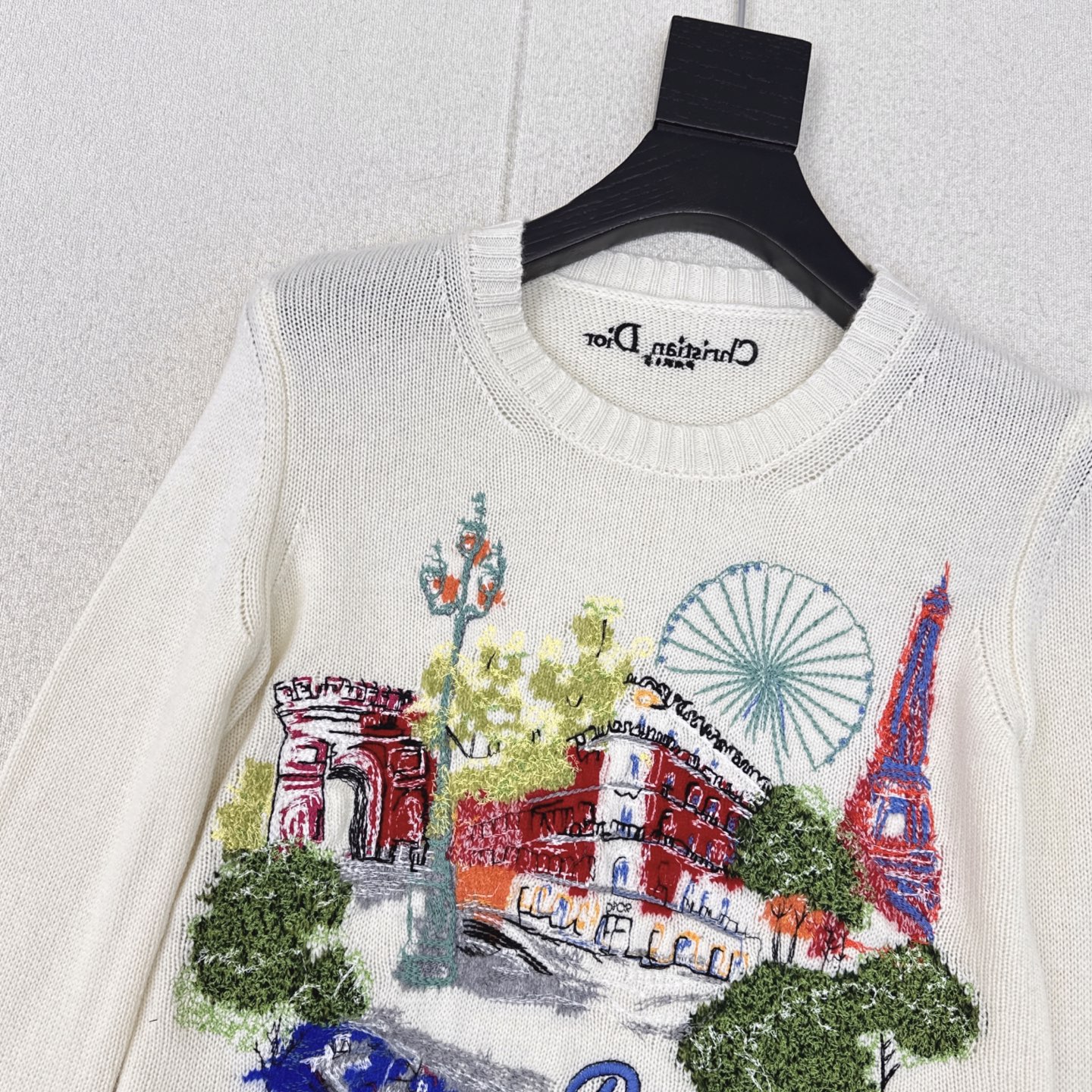 CD 25Ss————秋冬最新款印花图案刺绣羊绒毛衣🤍进口百分百羊绒纱线质量超赞 瑞士机满幅重工多色定位