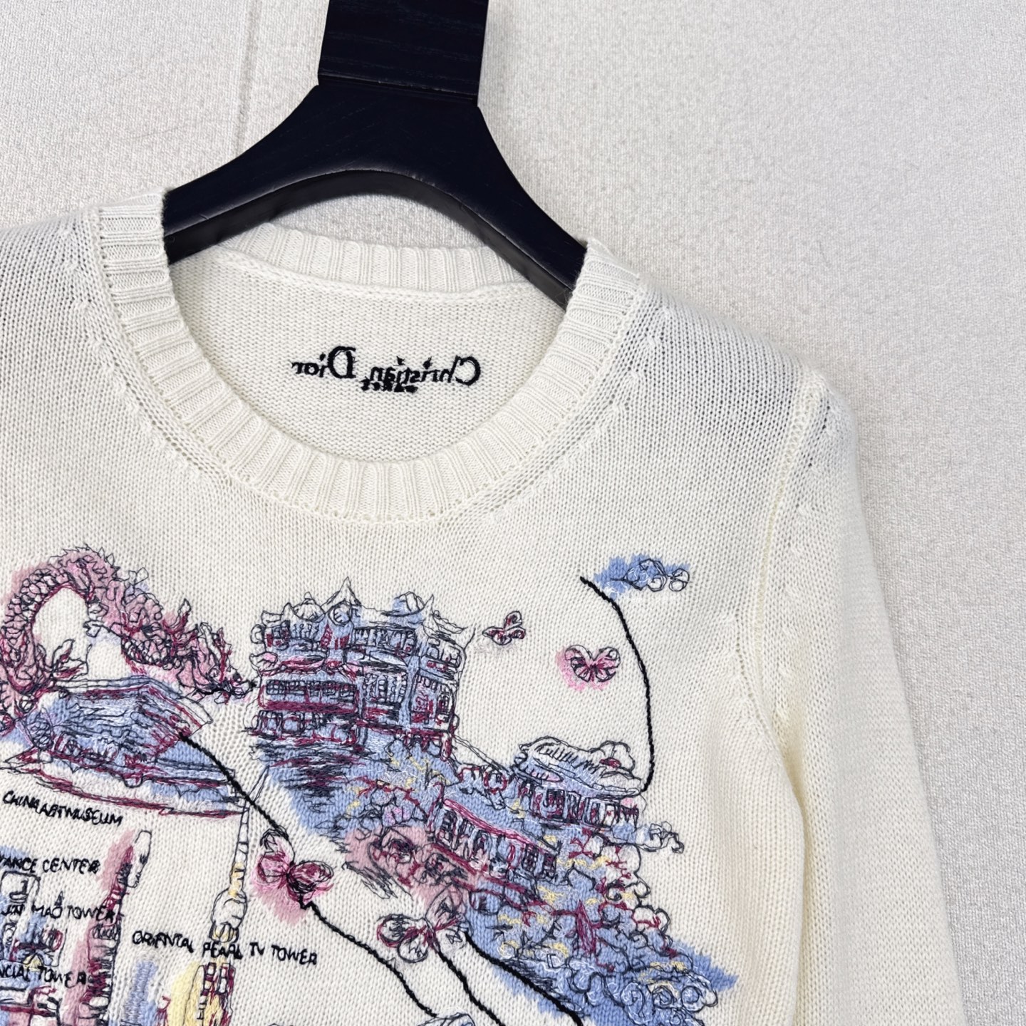 CD 25Ss————秋冬最新款印花图案刺绣羊绒毛衣🤍进口百分百羊绒纱线质量超赞 瑞士机满幅重工多色定位