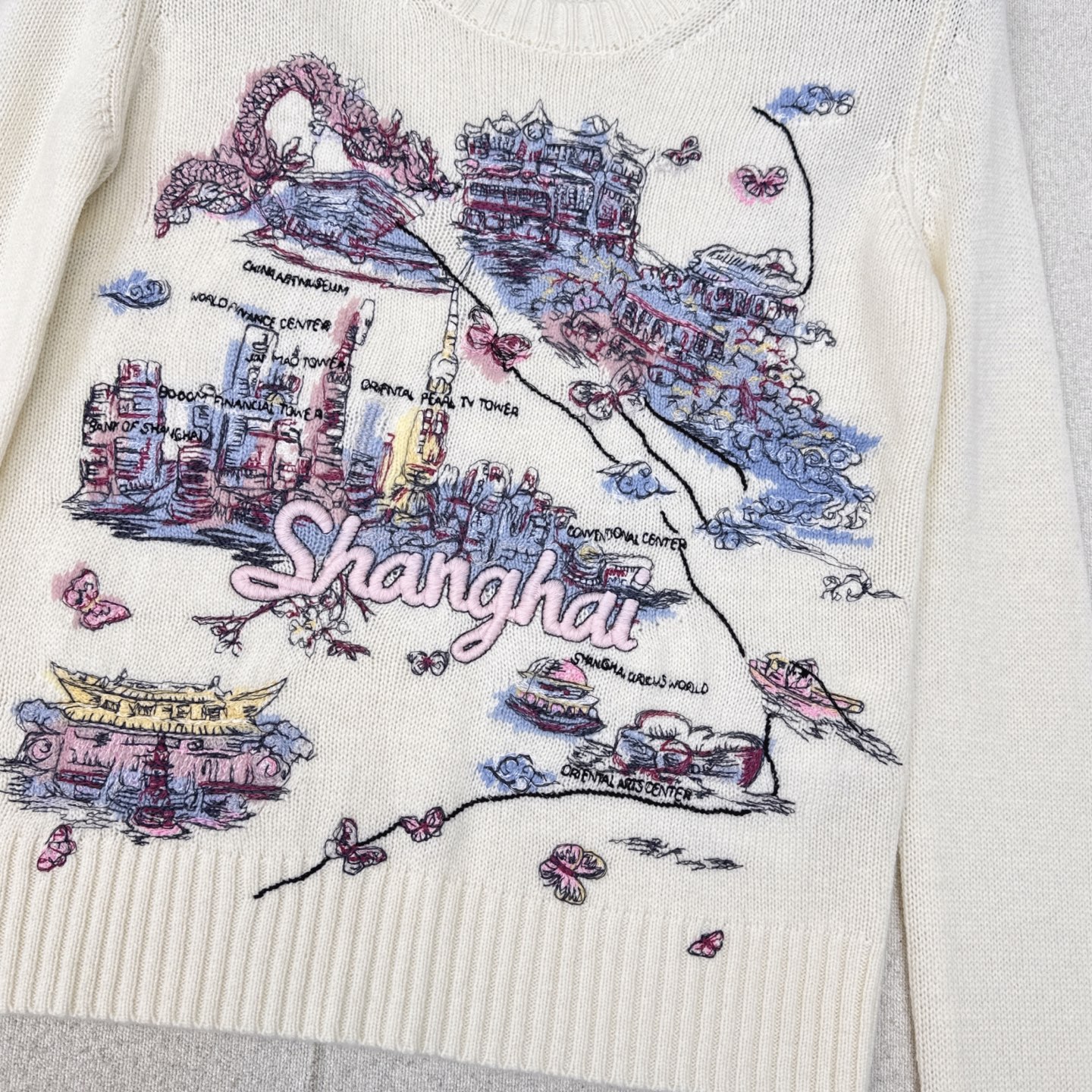 CD 25Ss————秋冬最新款印花图案刺绣羊绒毛衣🤍进口百分百羊绒纱线质量超赞 瑞士机满幅重工多色定位