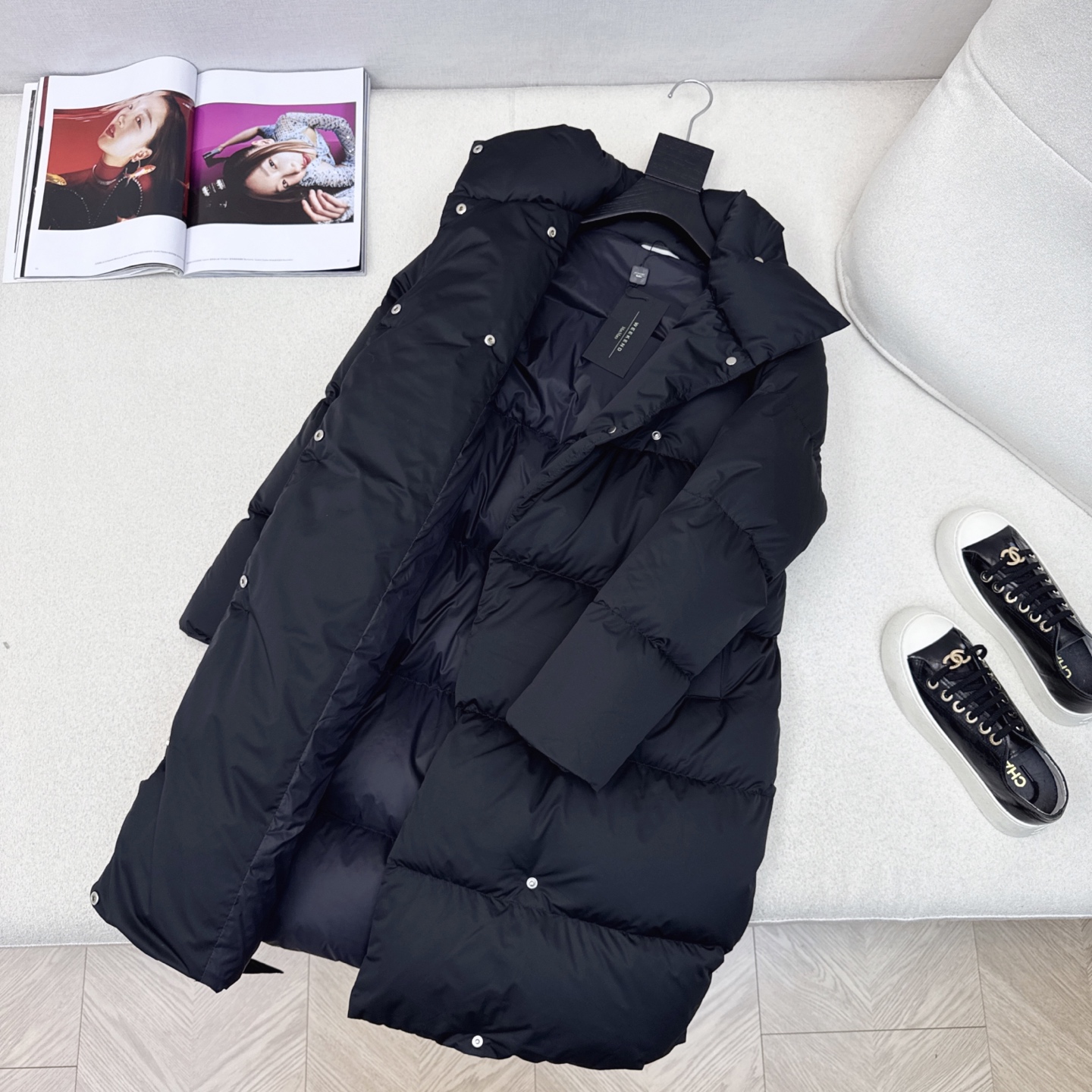 独家首发 原单品质 Max 25Ss———秋冬最新款简约立领长款面包羽绒服外套🖤经典立体H版型剪裁 经典