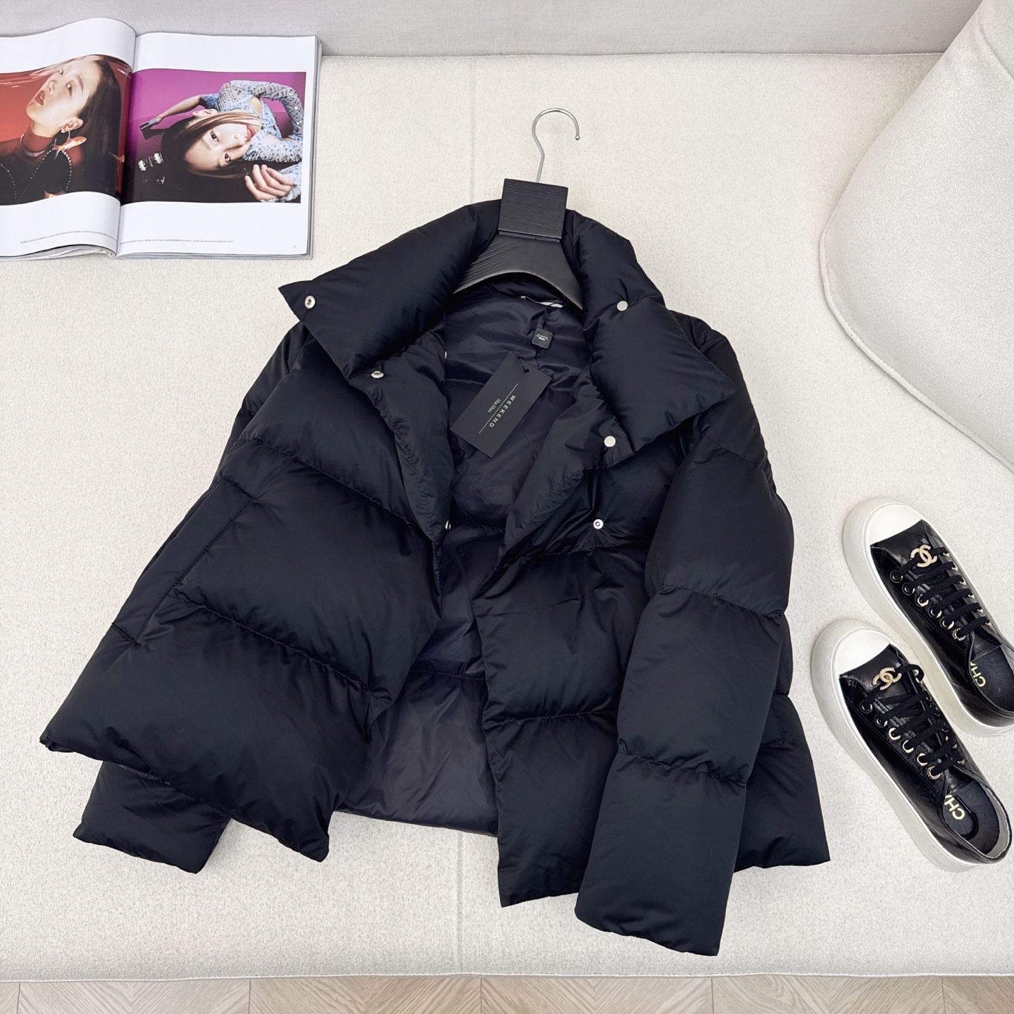 独家首发 原单品质 Max 25Ss———秋冬最新款简约立领短款面包羽绒服外套🖤经典立体H版型剪裁 经典