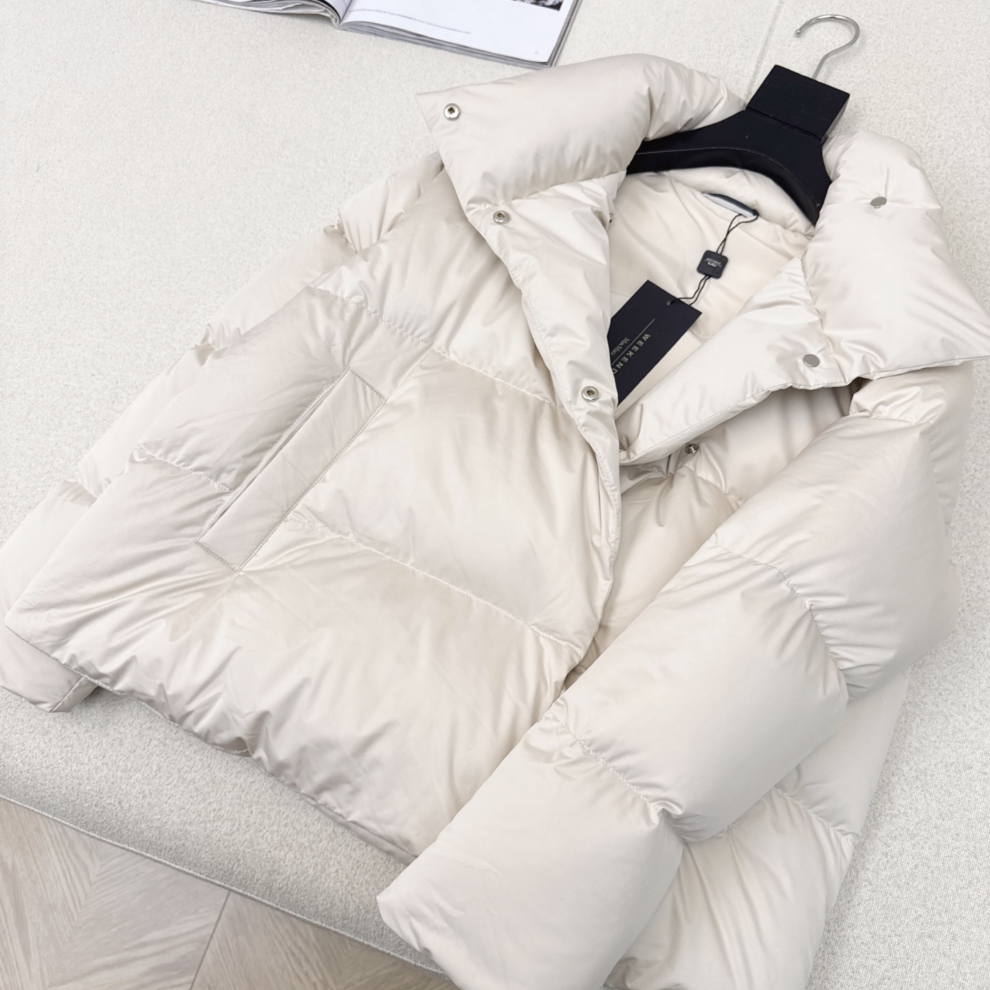 独家首发 原单品质 Max 25Ss———秋冬最新款简约立领短款面包羽绒服外套🖤经典立体H版型剪裁 经典