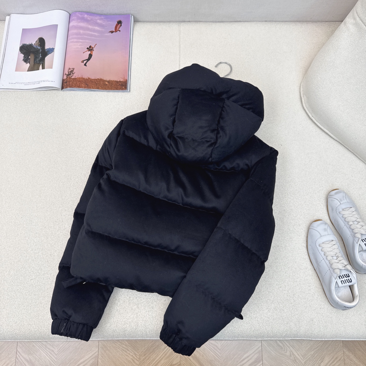 独家首发 原单品质 Max 25Ss———秋冬最新款简约毛呢短款连帽羽绒服 🖤经典立体H版型剪裁 经典时