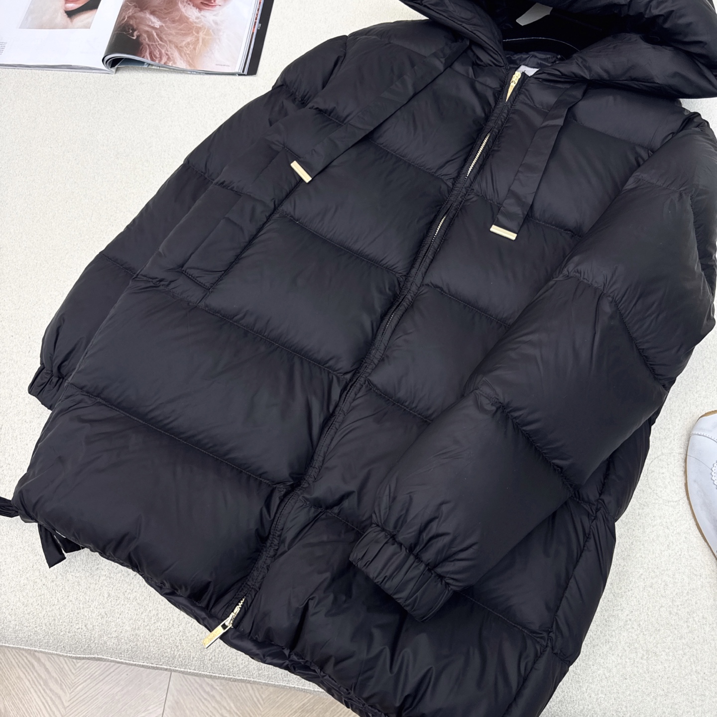 独家首发 原单品质 Max 25Ss———秋冬最新款简约连帽中长款羽绒服🖤经典立体H版型剪裁 经典时髦又