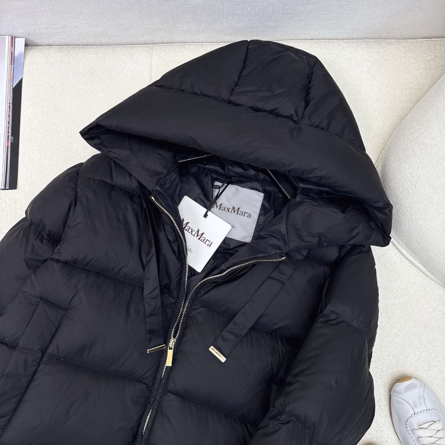独家首发 原单品质 Max 25Ss———秋冬最新款简约连帽中长款羽绒服🖤经典立体H版型剪裁 经典时髦又
