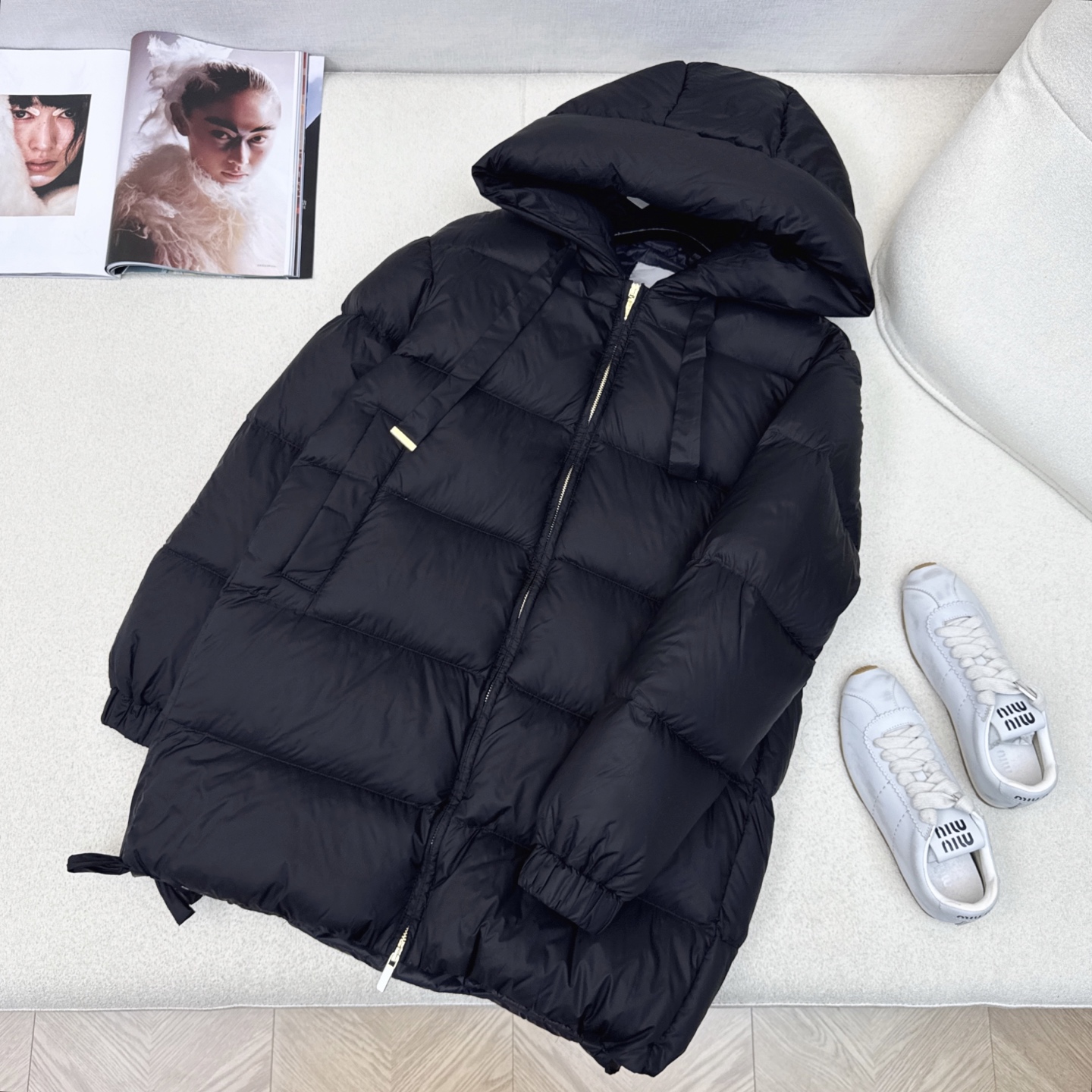 独家首发 原单品质 Max 25Ss———秋冬最新款简约连帽中长款羽绒服🖤经典立体H版型剪裁 经典时髦又