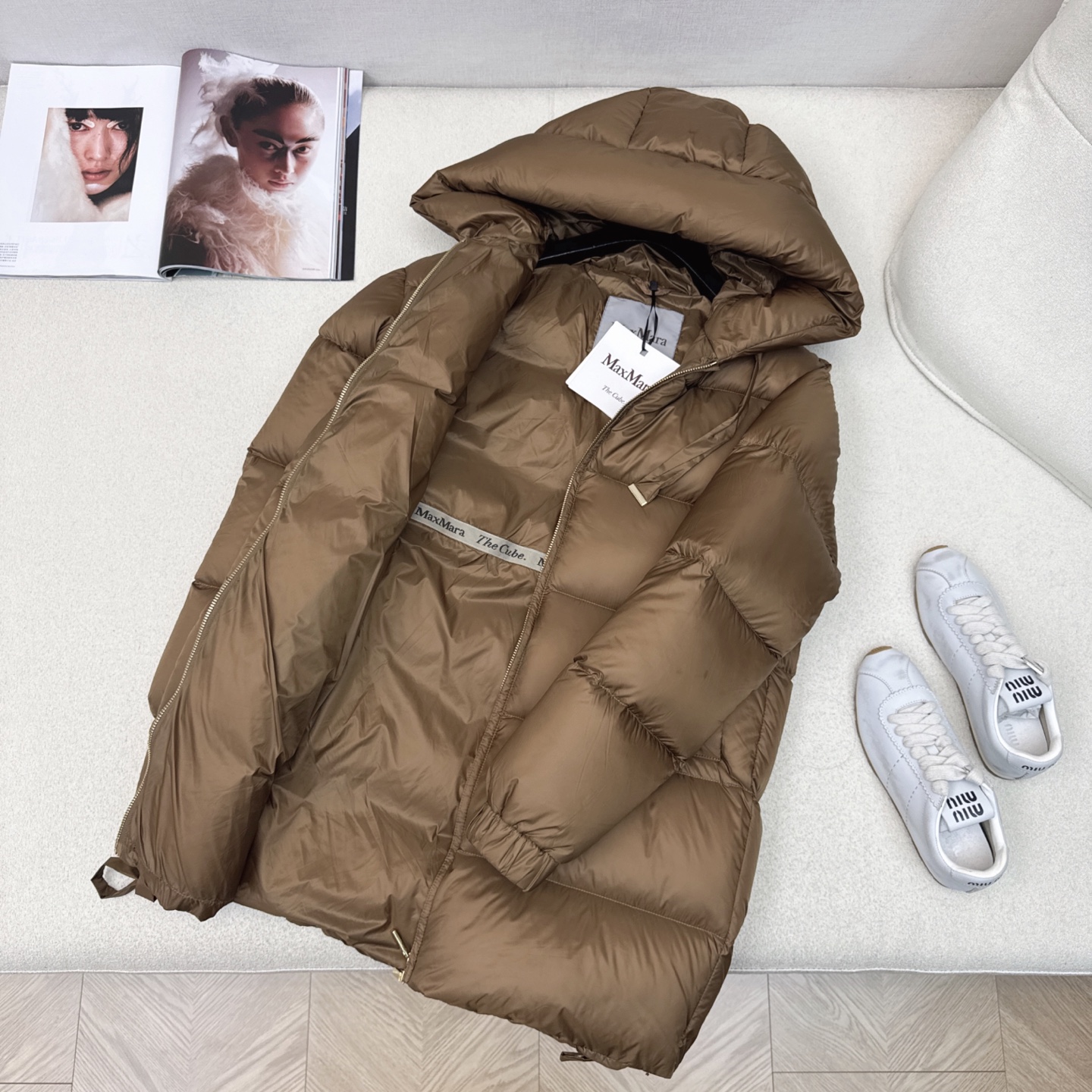 独家首发 原单品质 Max 25Ss———秋冬最新款简约连帽中长款羽绒服🖤经典立体H版型剪裁 经典时髦又