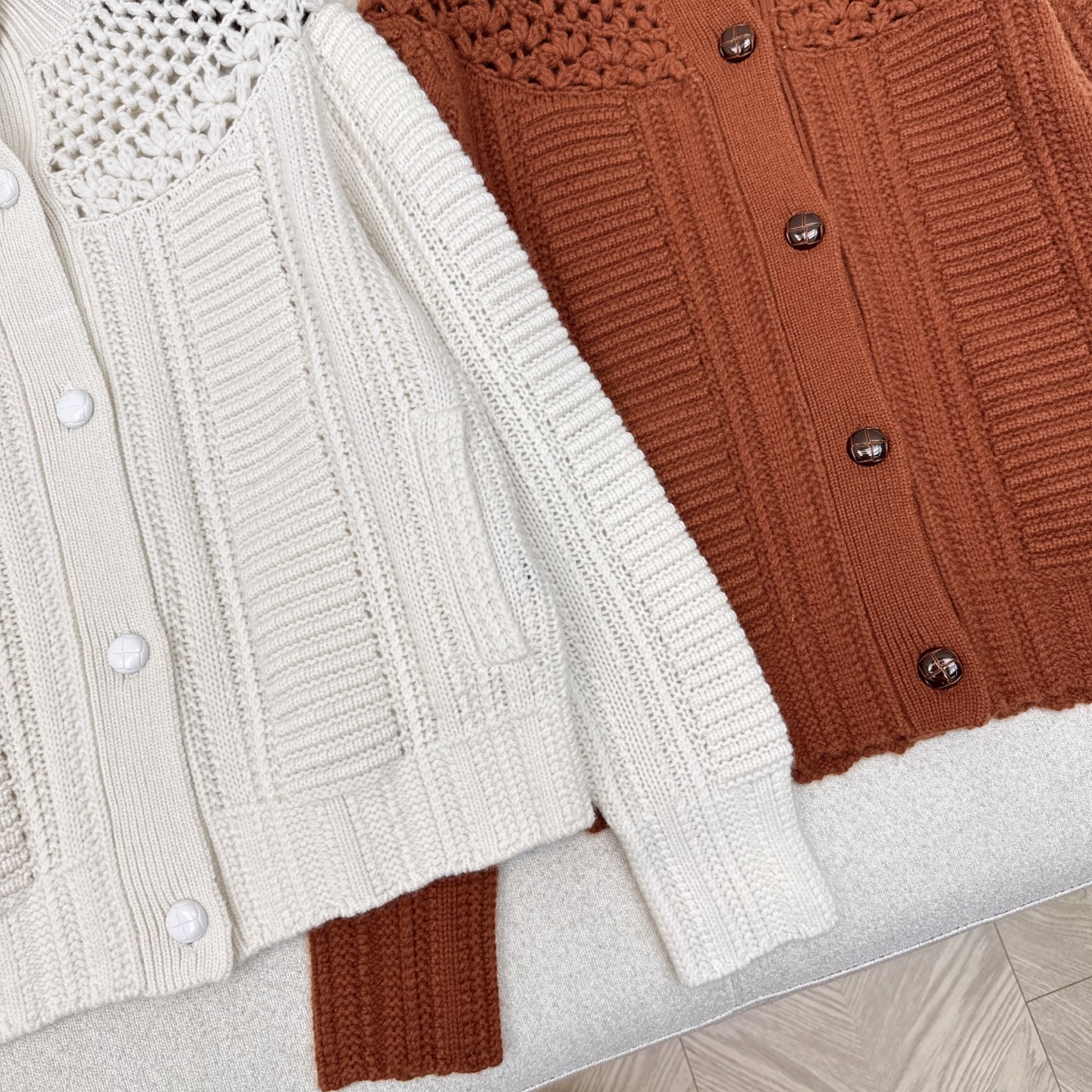 高端品质控必入 RL 25Ss————秋冬最新款老钱风穿搭紫标高定羊绒开衫外套🤎老钱风穿搭 复古木扣装饰