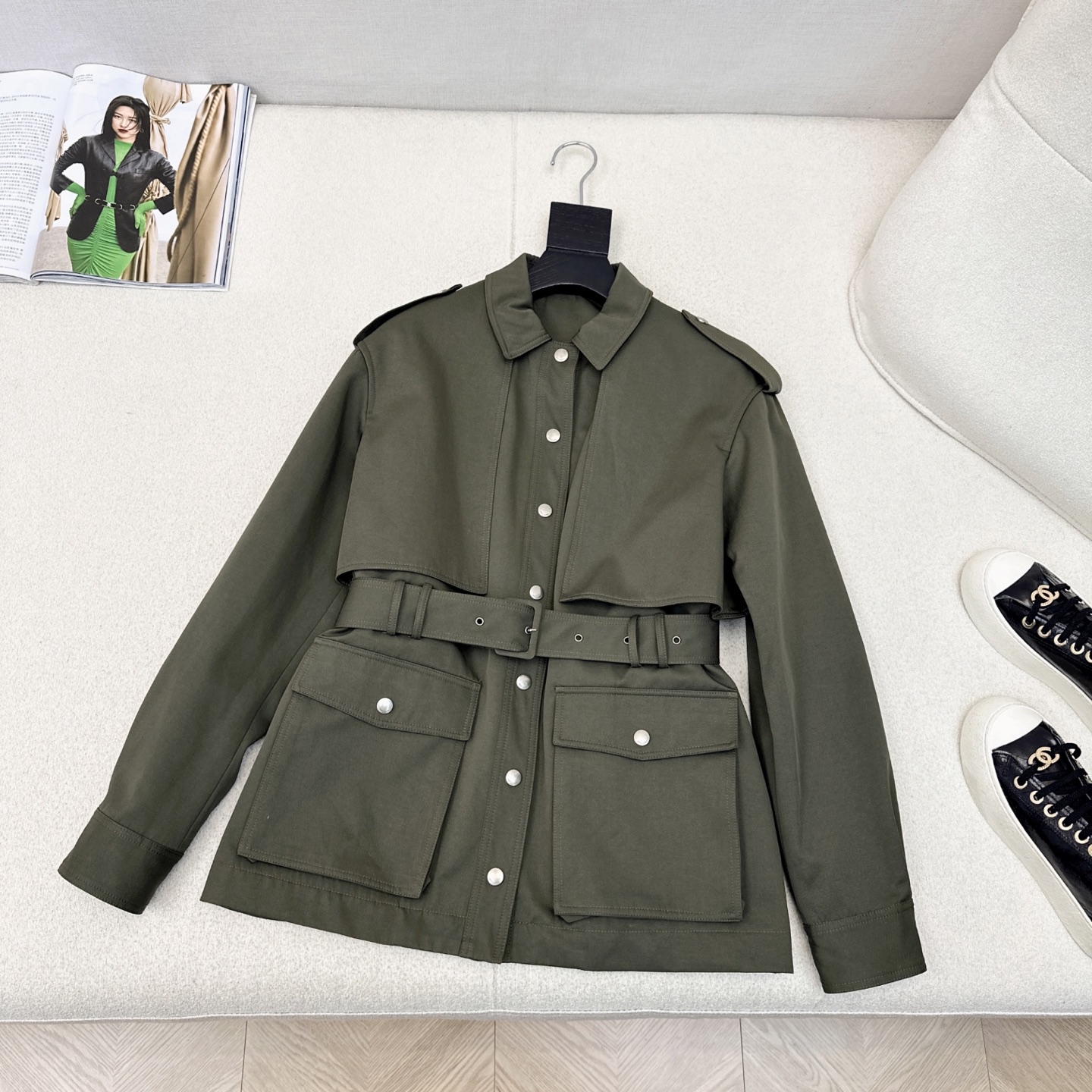 特价🉐️ ❗️现货齐码❗️不退不换❗️时髦感拉满 Slp🆕 25Ss————秋冬最新款帅气工装风风衣外套