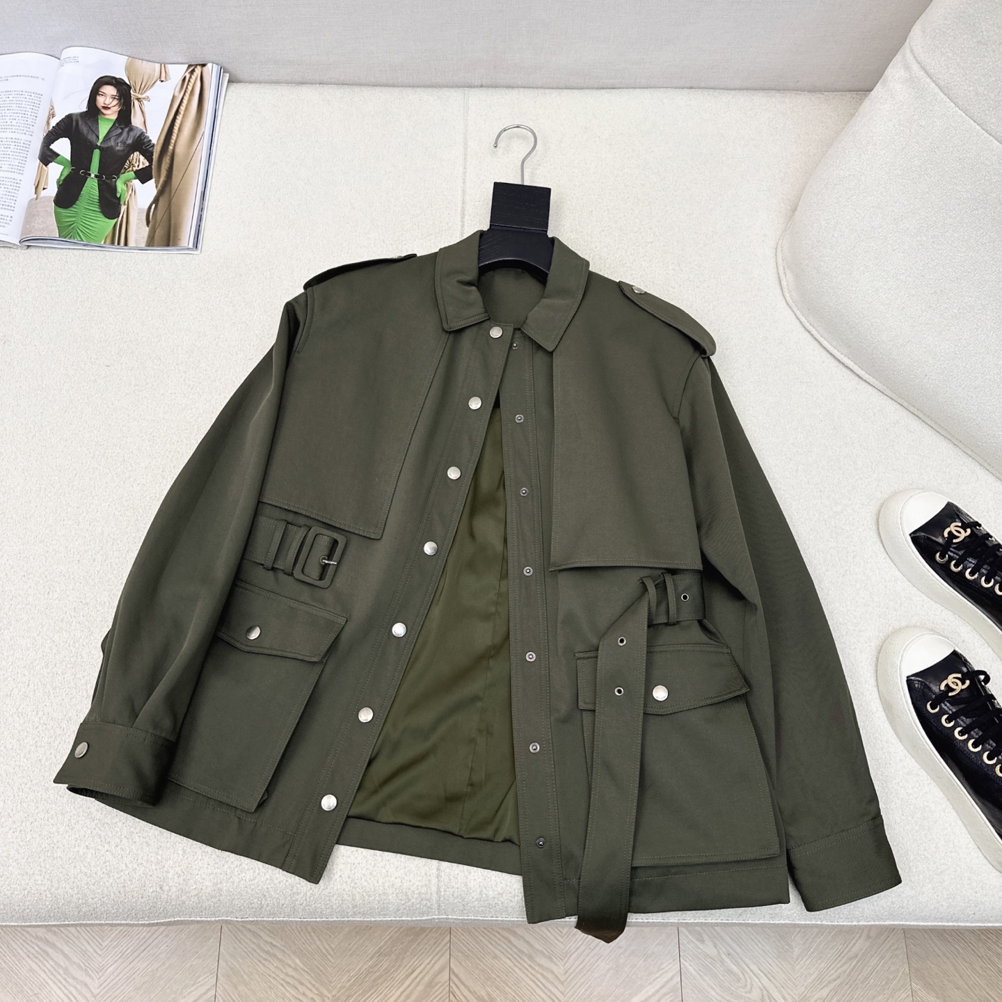 特价🉐️ ❗️现货齐码❗️不退不换❗️时髦感拉满 Slp🆕 25Ss————秋冬最新款帅气工装风风衣外套