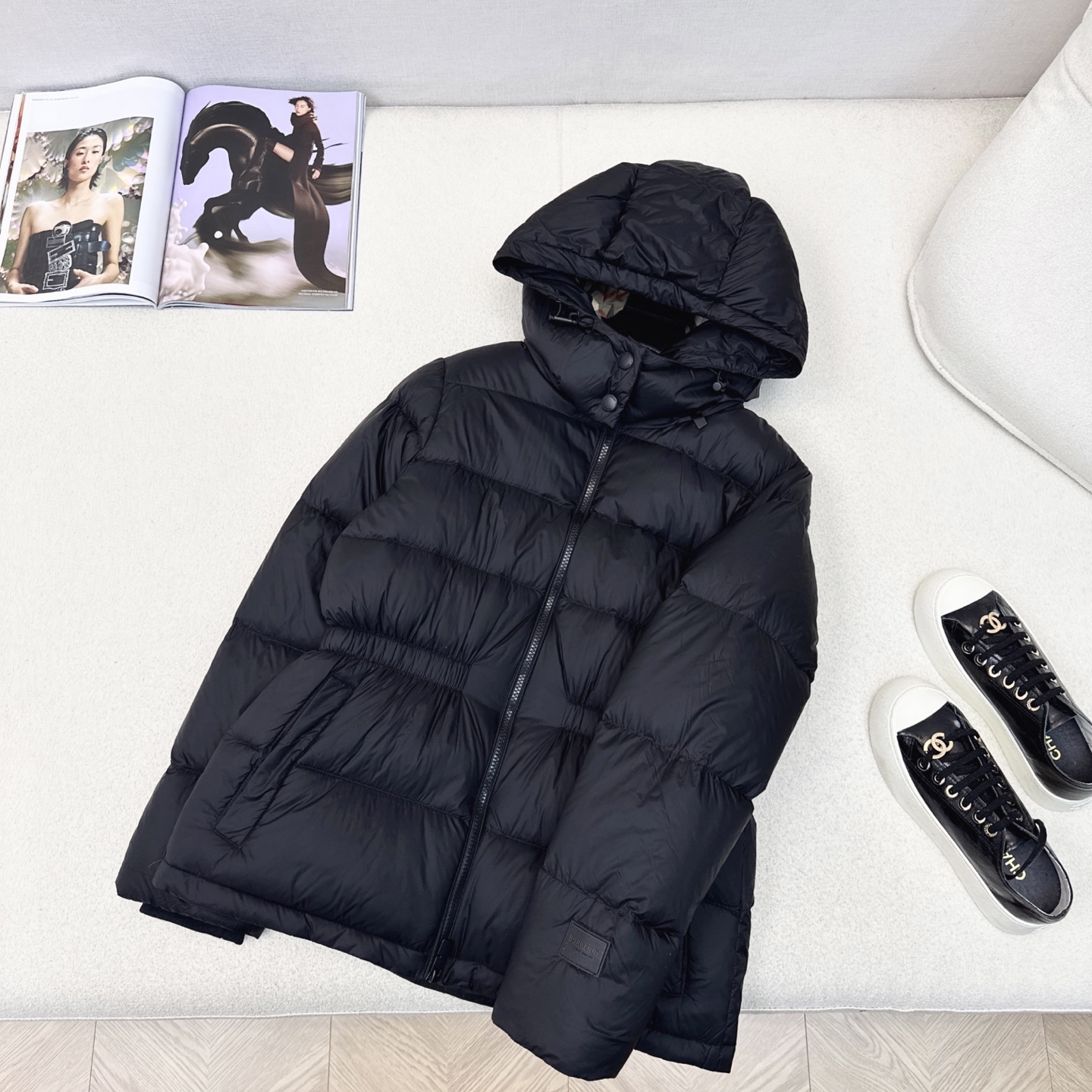 原单品质 Bur 25Ss———秋冬最新款连帽松紧腰面包羽绒服外套🖤羽绒面包服式的常规羽绒服超时髦 出镜