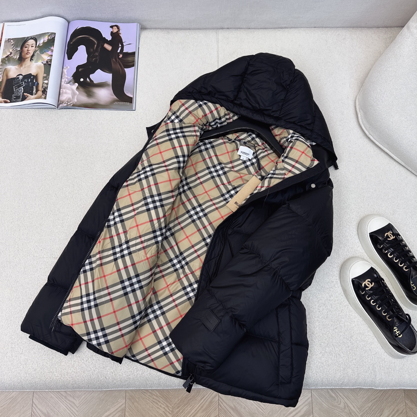 原单品质 Bur 25Ss———秋冬最新款连帽松紧腰面包羽绒服外套🖤羽绒面包服式的常规羽绒服超时髦 出镜
